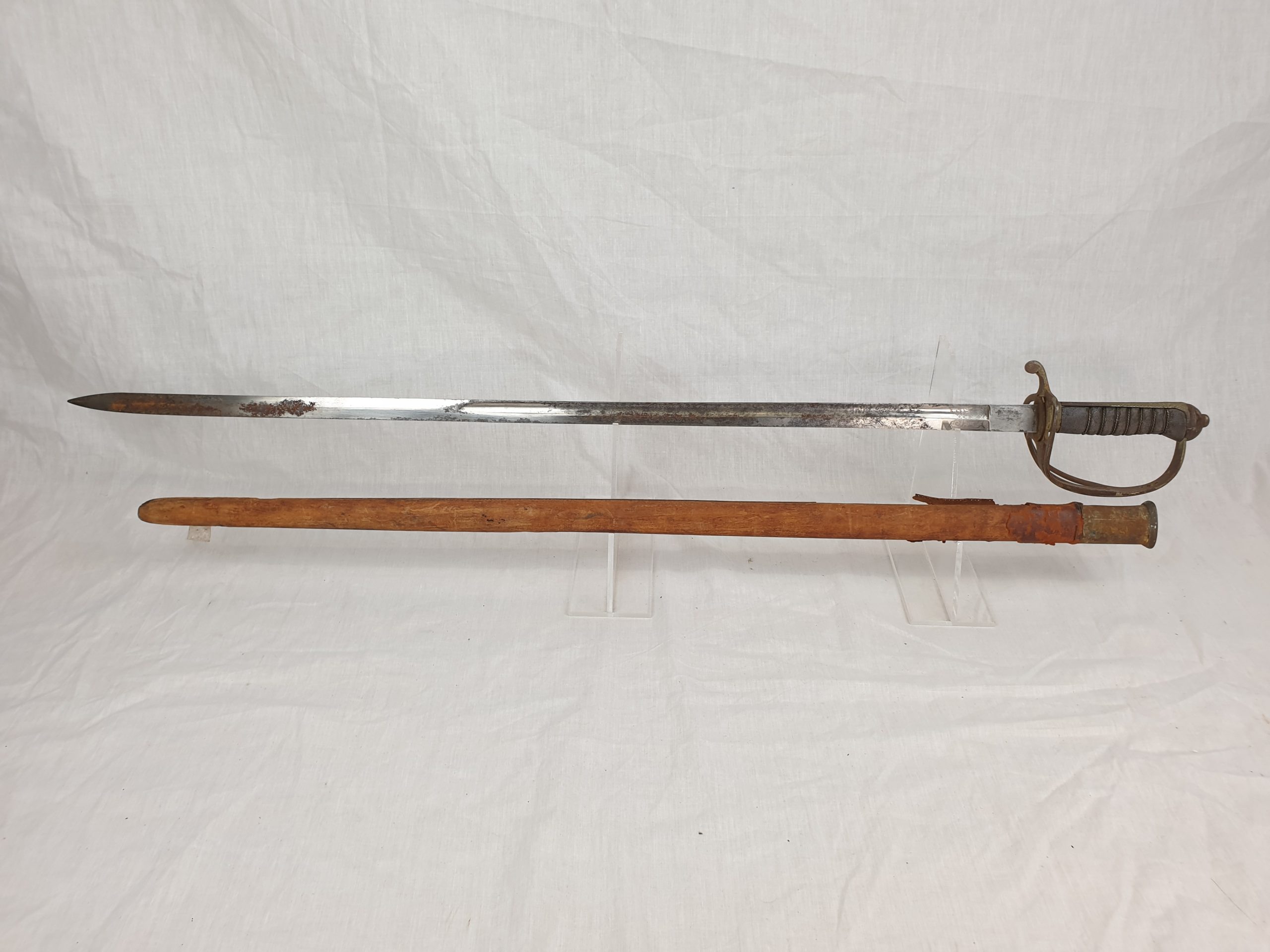 Circa 1910 British 1821 Pattern Royal Artillery Officers Sword And Scabbard By J R Gaunt & Son - Image 2