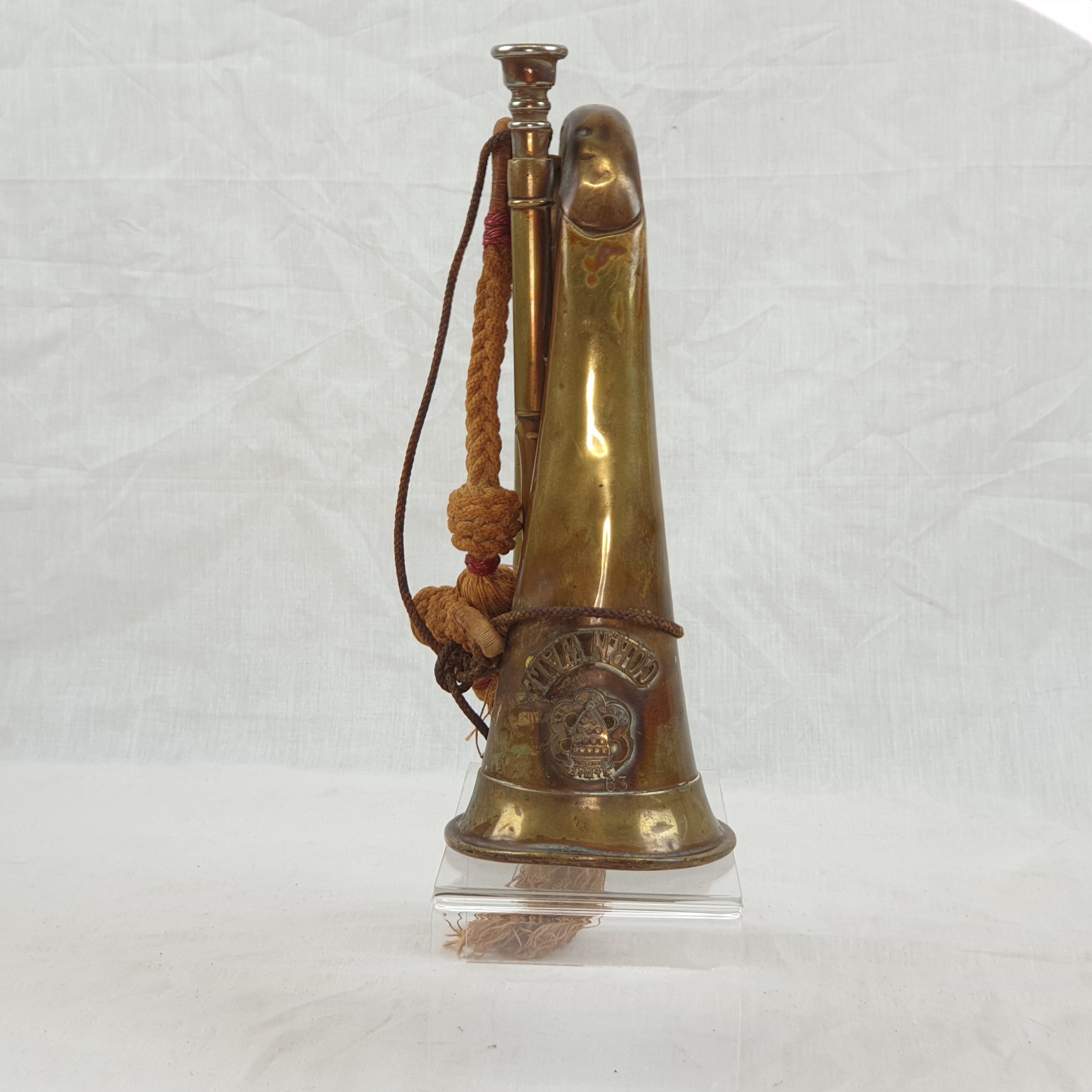 WW1 British Army Issued Bugle To The Duke Of Cornwall Light Infantry Regiment - Image 5