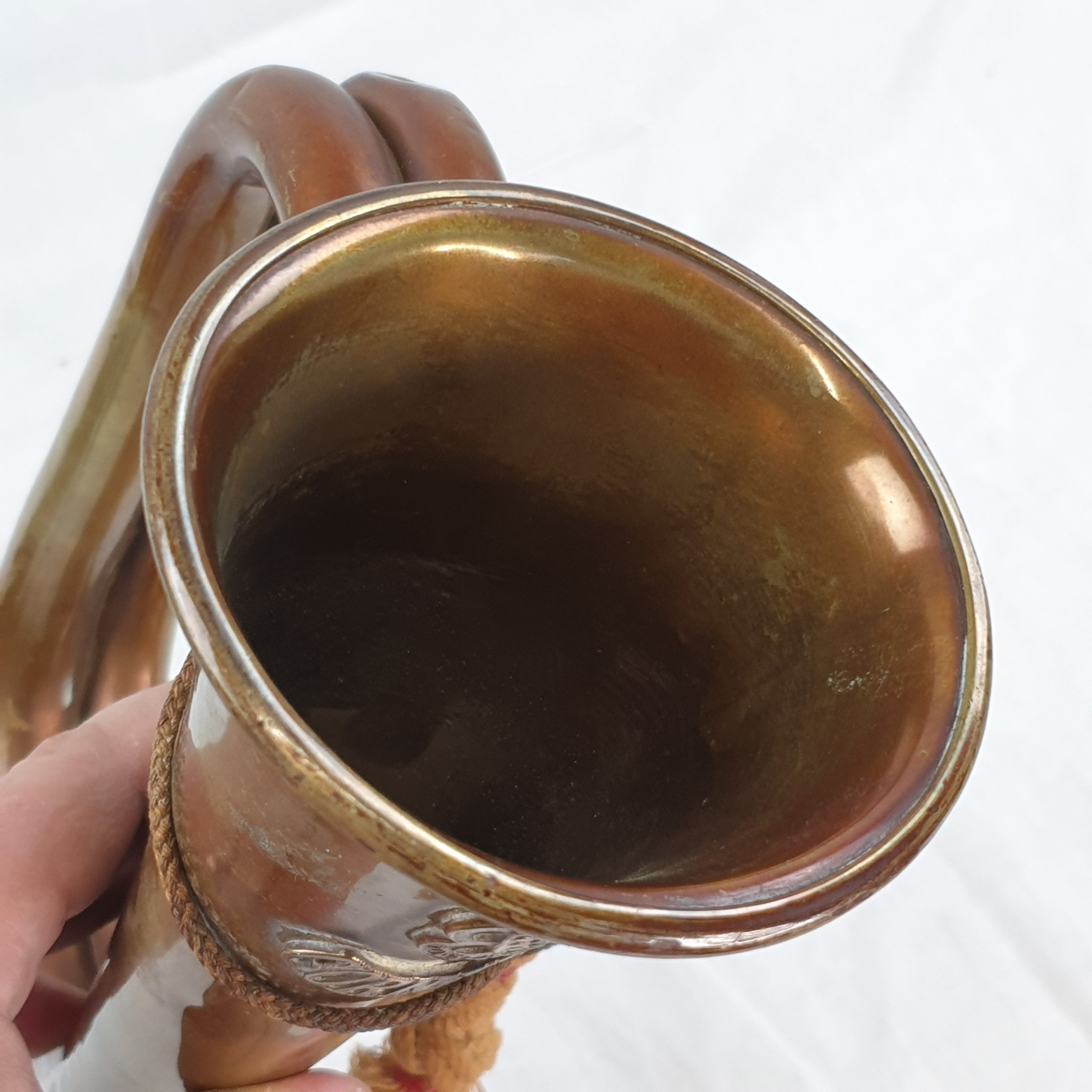 WW1 British Army Issued Bugle To The Duke Of Cornwall Light Infantry Regiment - Image 8