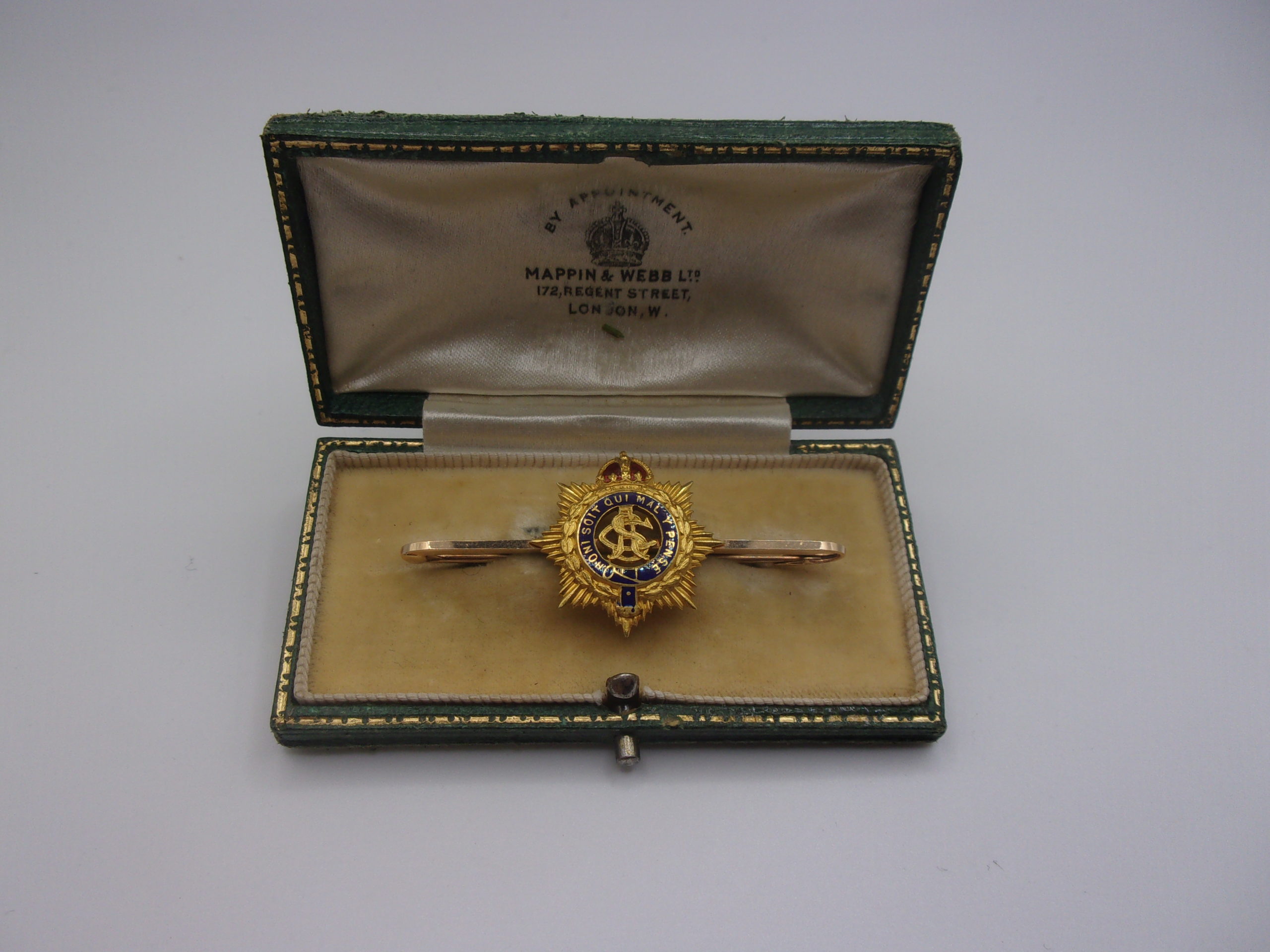 Army Service Corps Sweetheart Brooch With 15ct Pin Bar Backing