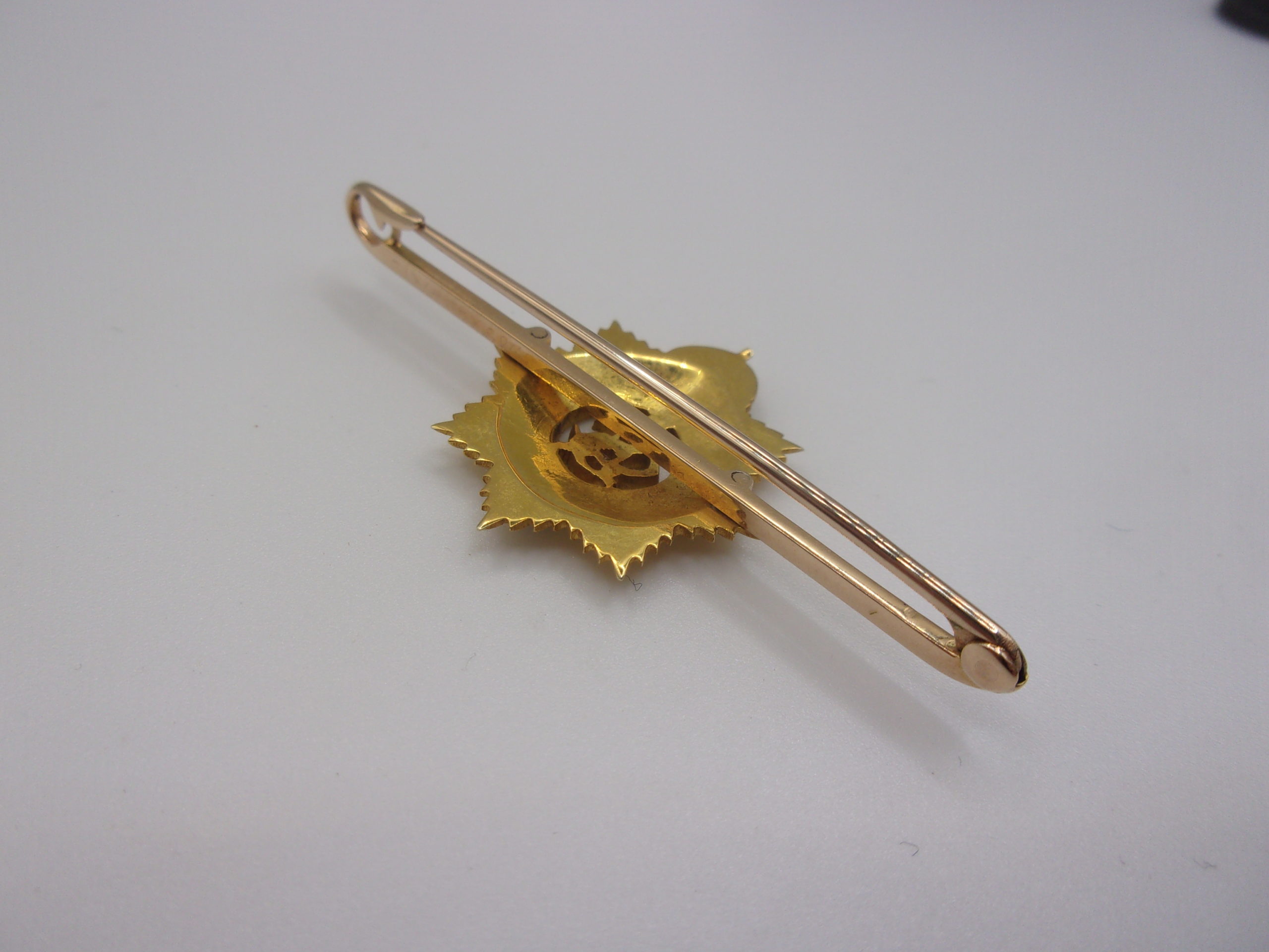 Army Service Corps Sweetheart Brooch With 15ct Pin Bar Backing - Image 4