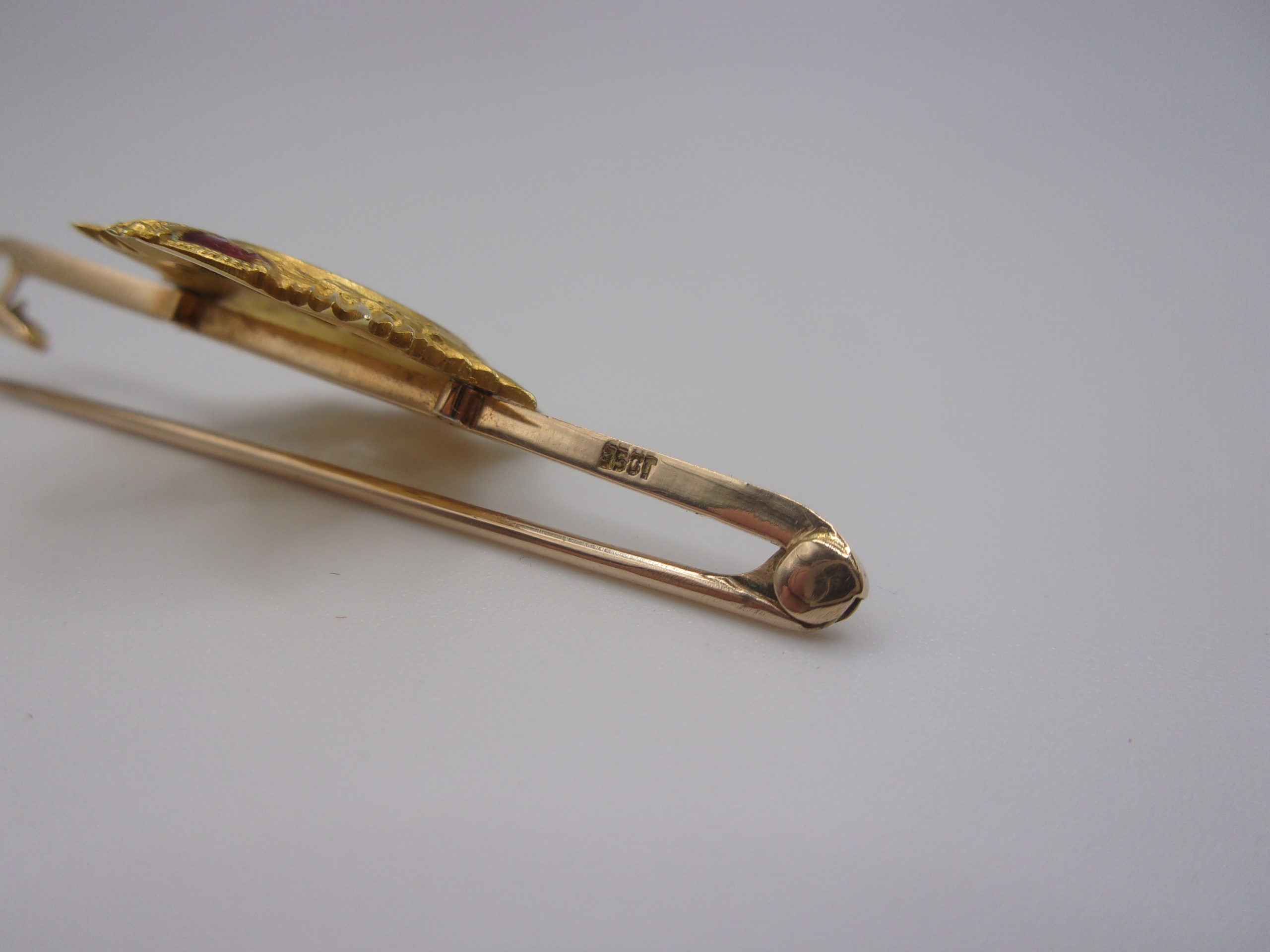 Army Service Corps Sweetheart Brooch With 15ct Pin Bar Backing - Image 6