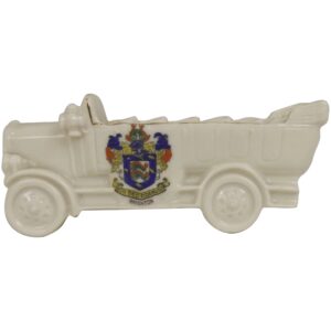 Arcadian Crested China Model Of A Charabanc With A Brighton Crest