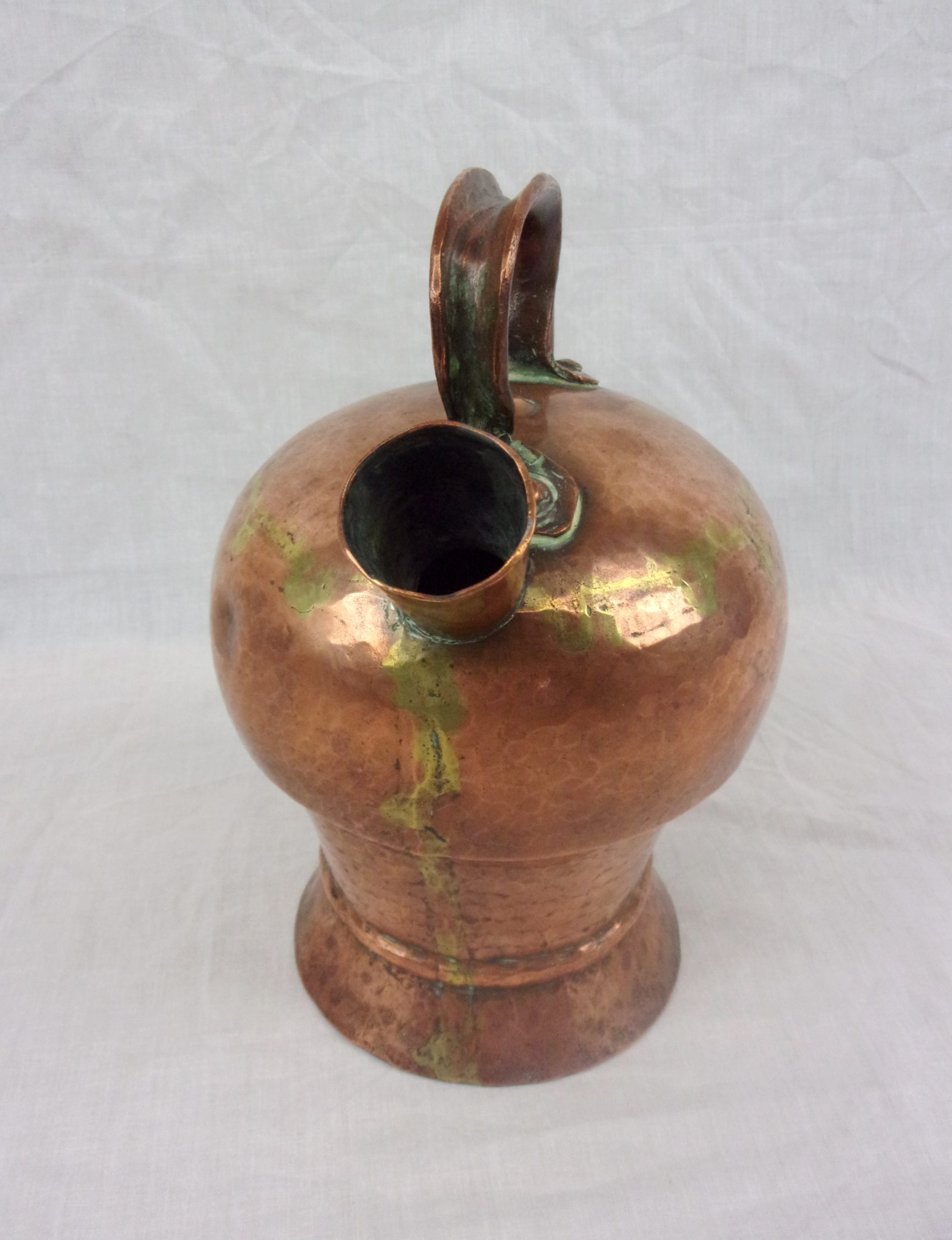 Arts And Crafts Hand Beaten Copper Kettle - Image 4