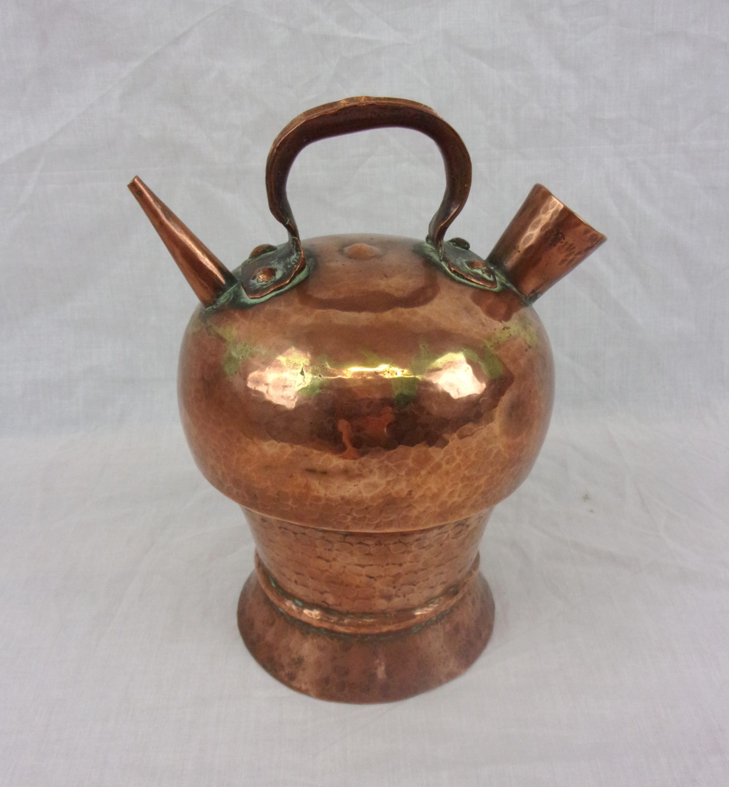 Arts And Crafts Hand Beaten Copper Kettle - Image 2