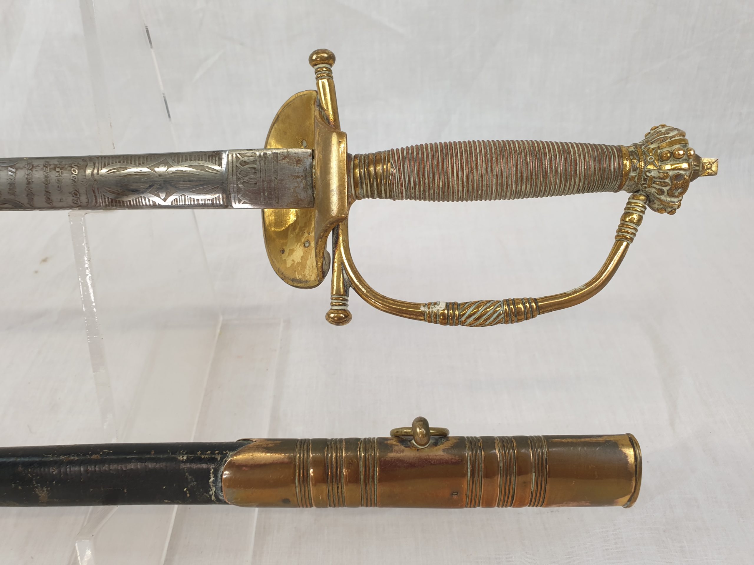 British Infantry 1776 Pattern Officers Sword By G. Brown & Son - Image 4