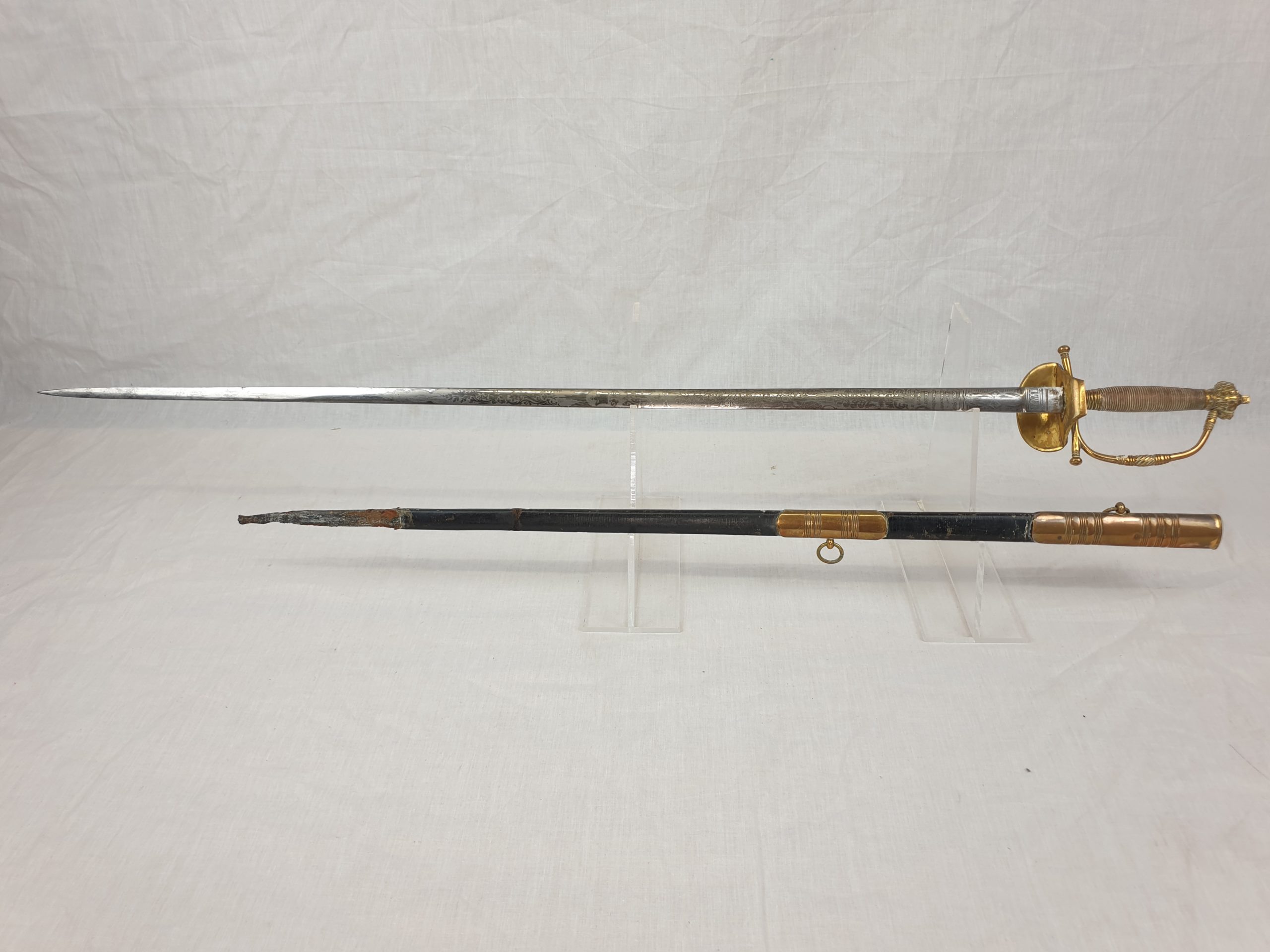 British Infantry 1776 Pattern Officers Sword By G. Brown & Son - Image 2