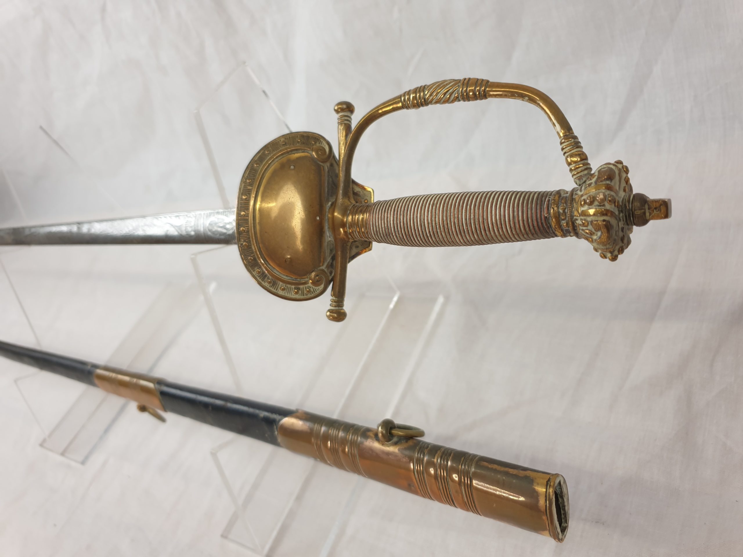 British Infantry 1776 Pattern Officers Sword By G. Brown & Son - Image 5