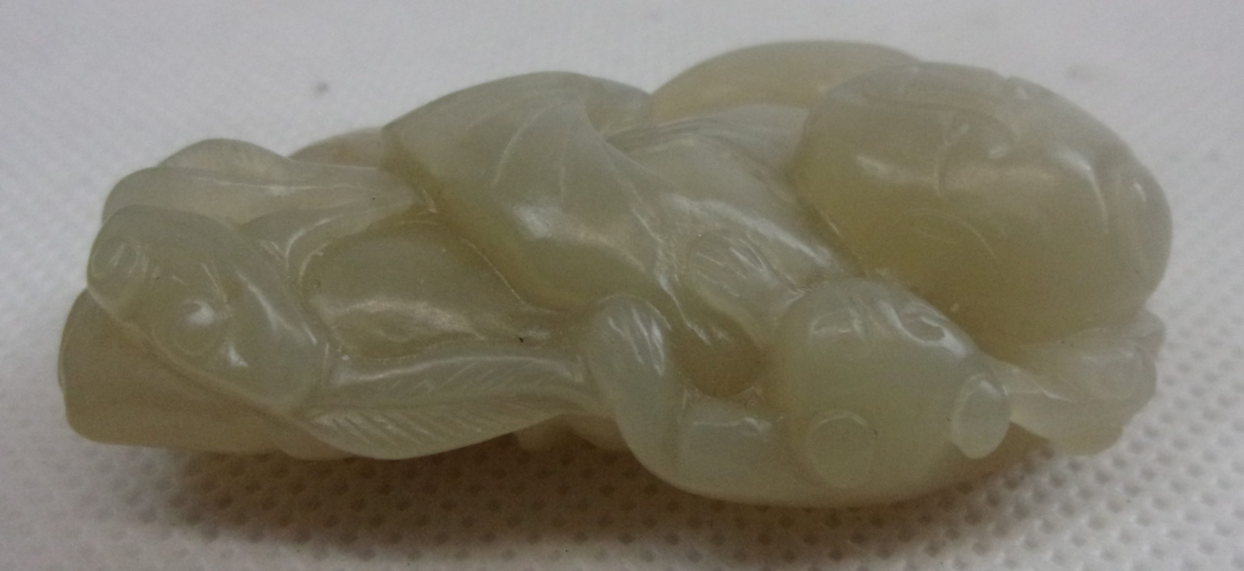 Chinese Celadon Jade Pendant Of A Man And Boy With A Ruyi Sceptre - Image 6