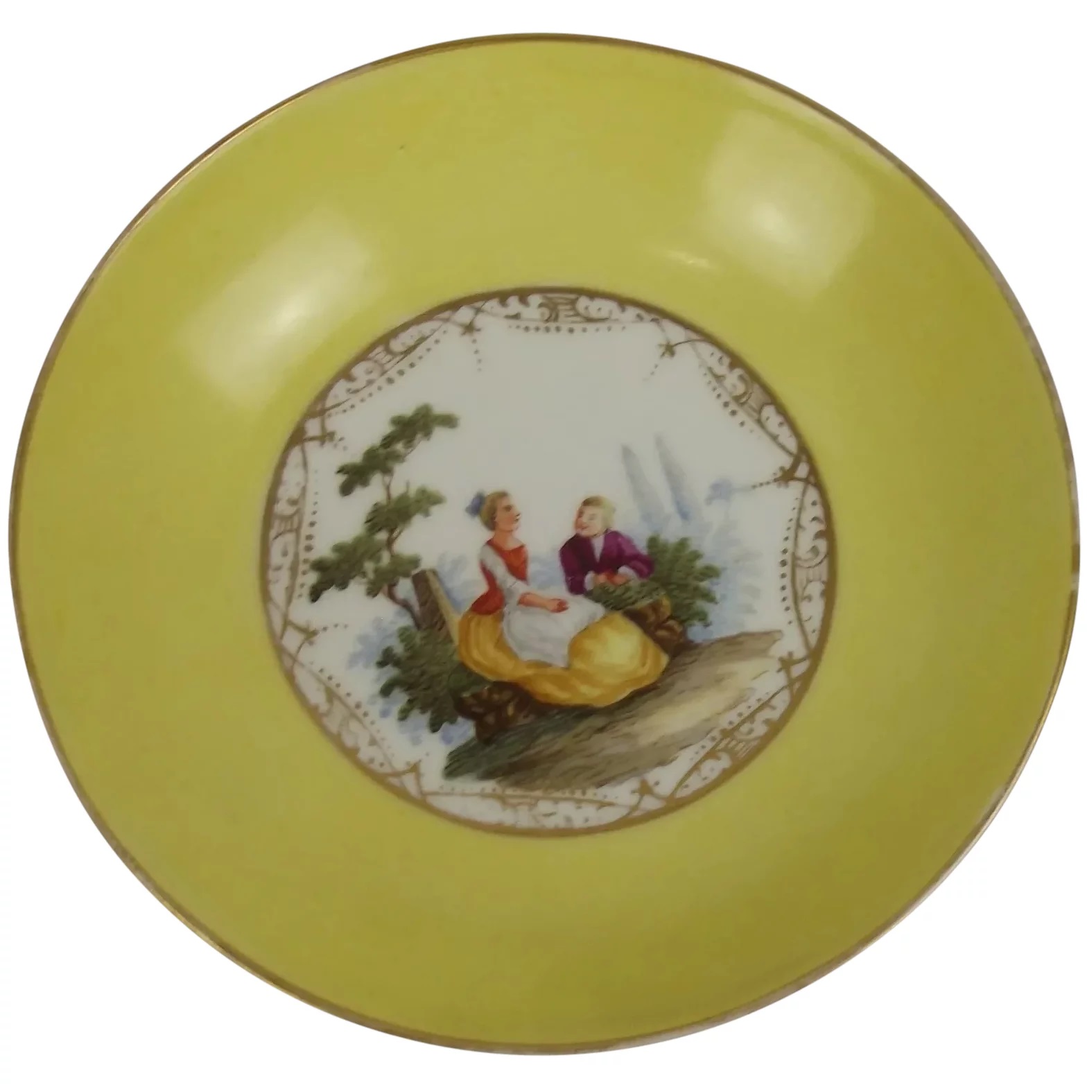 Circa 1890 Meissen Saucer
