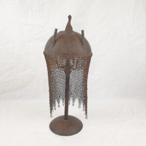 Copy Of A Persian Kulah Khud Helmet With Stand