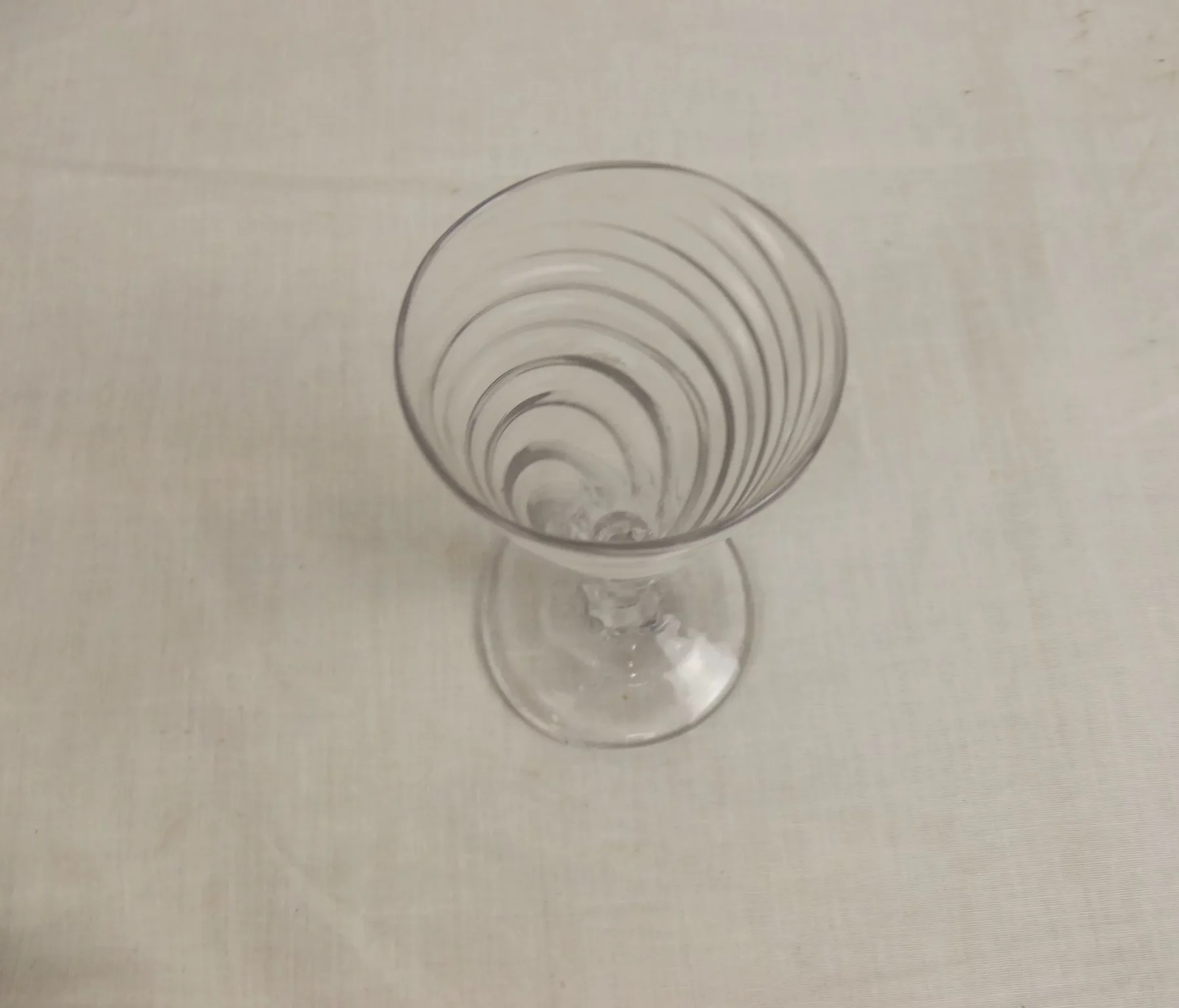 Georgian c1780 Wrythen Ale Glass - Image 7