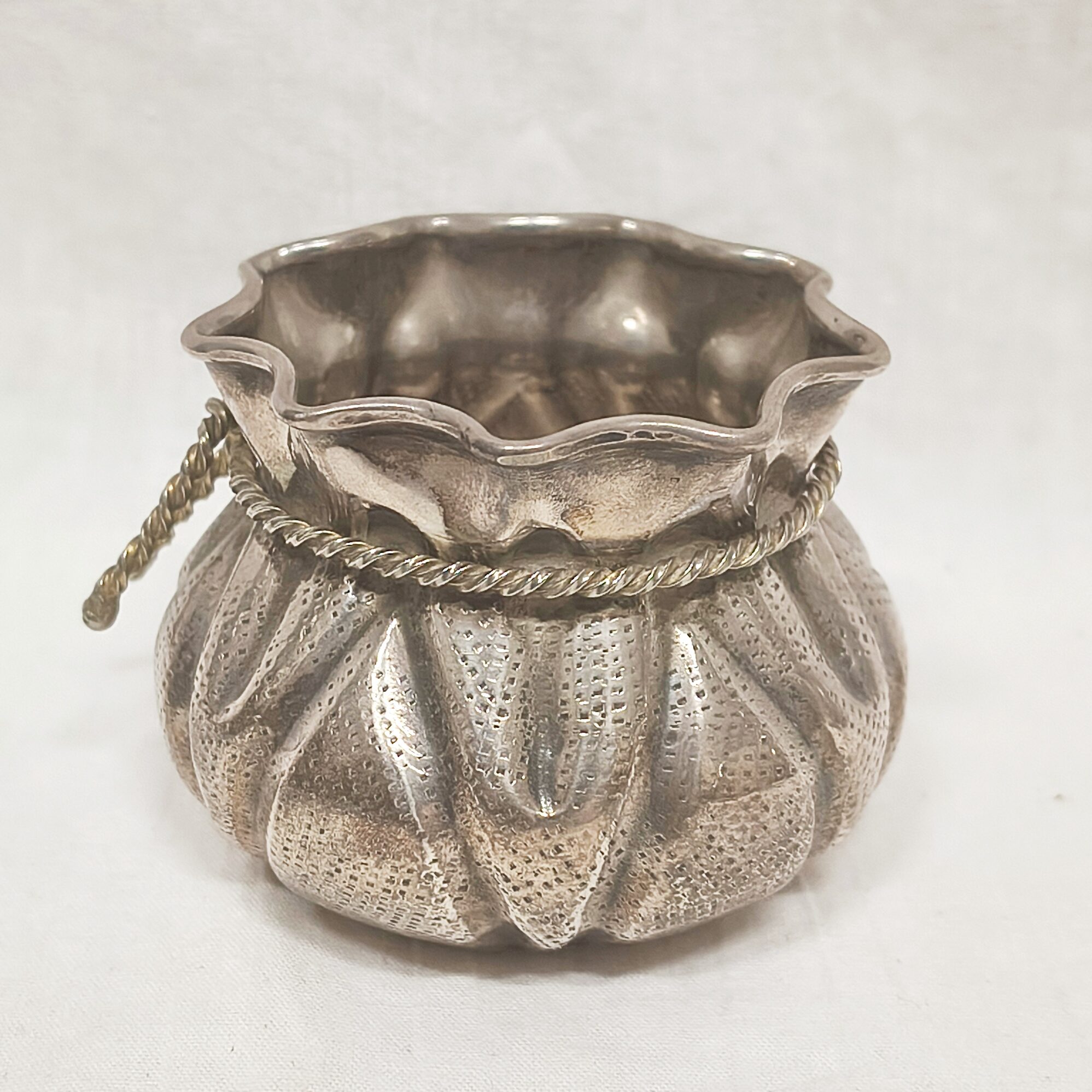 Silver Basket Purse '900' marked - Image 3