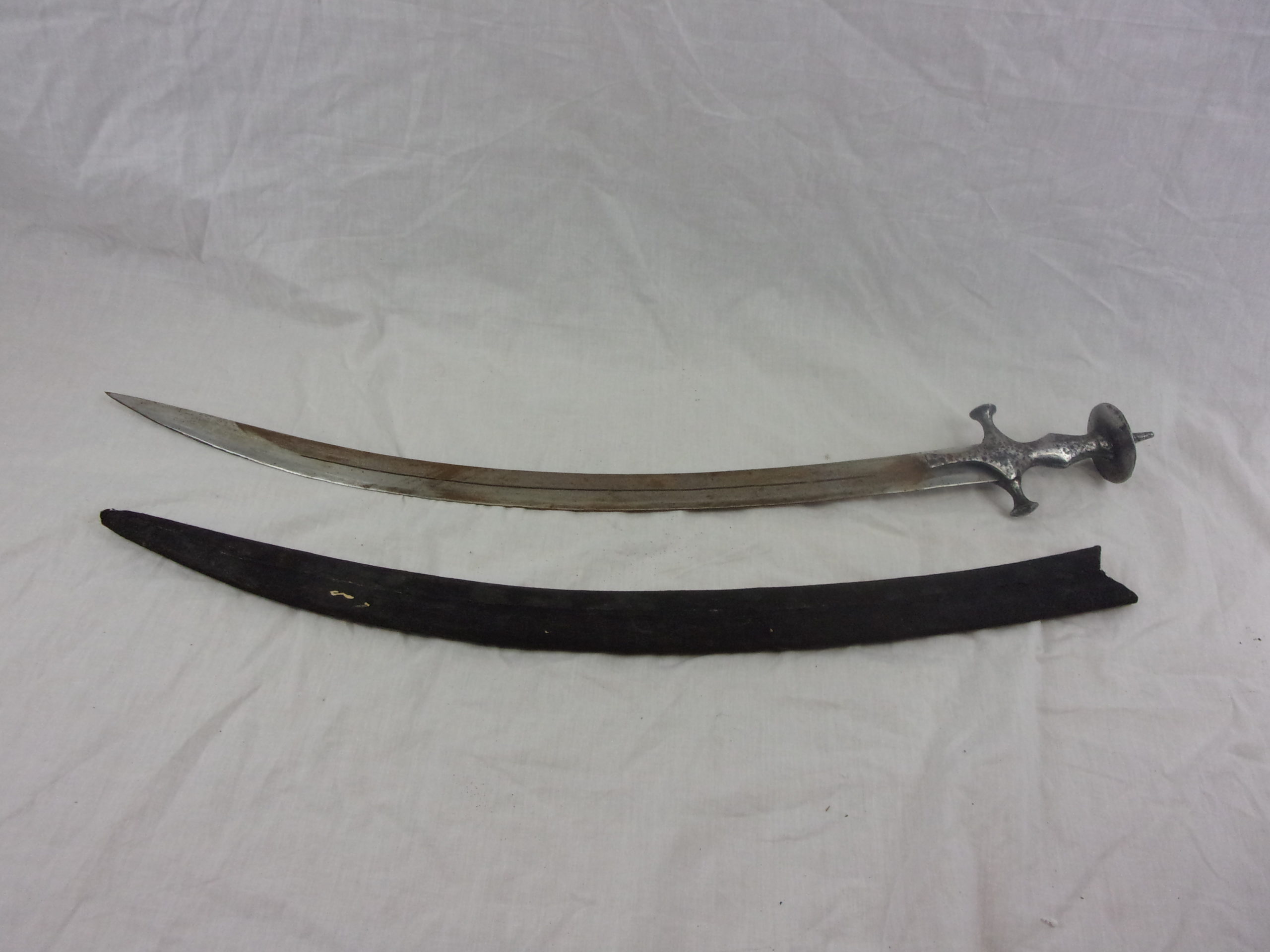 Indian 19th Century Tulwar Sword And Scabbard - Image 9