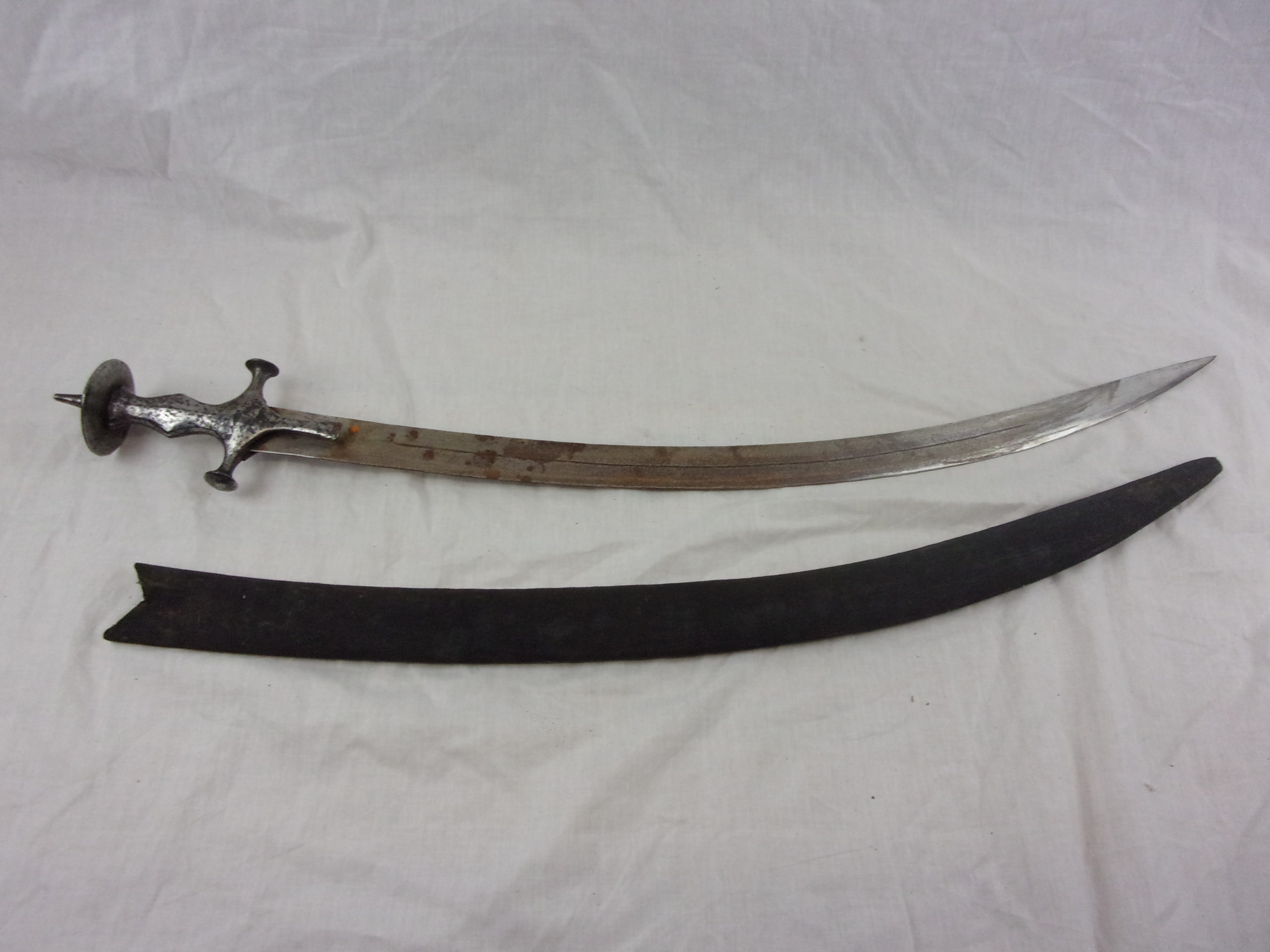 Indian 19th Century Tulwar Sword And Scabbard - Image 8