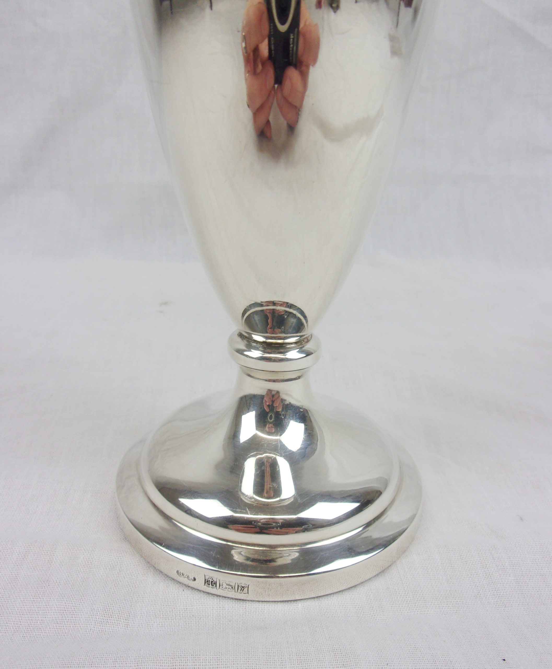 Sterling Silver Trumpet Vase – Birmingham 1973 - Image 6