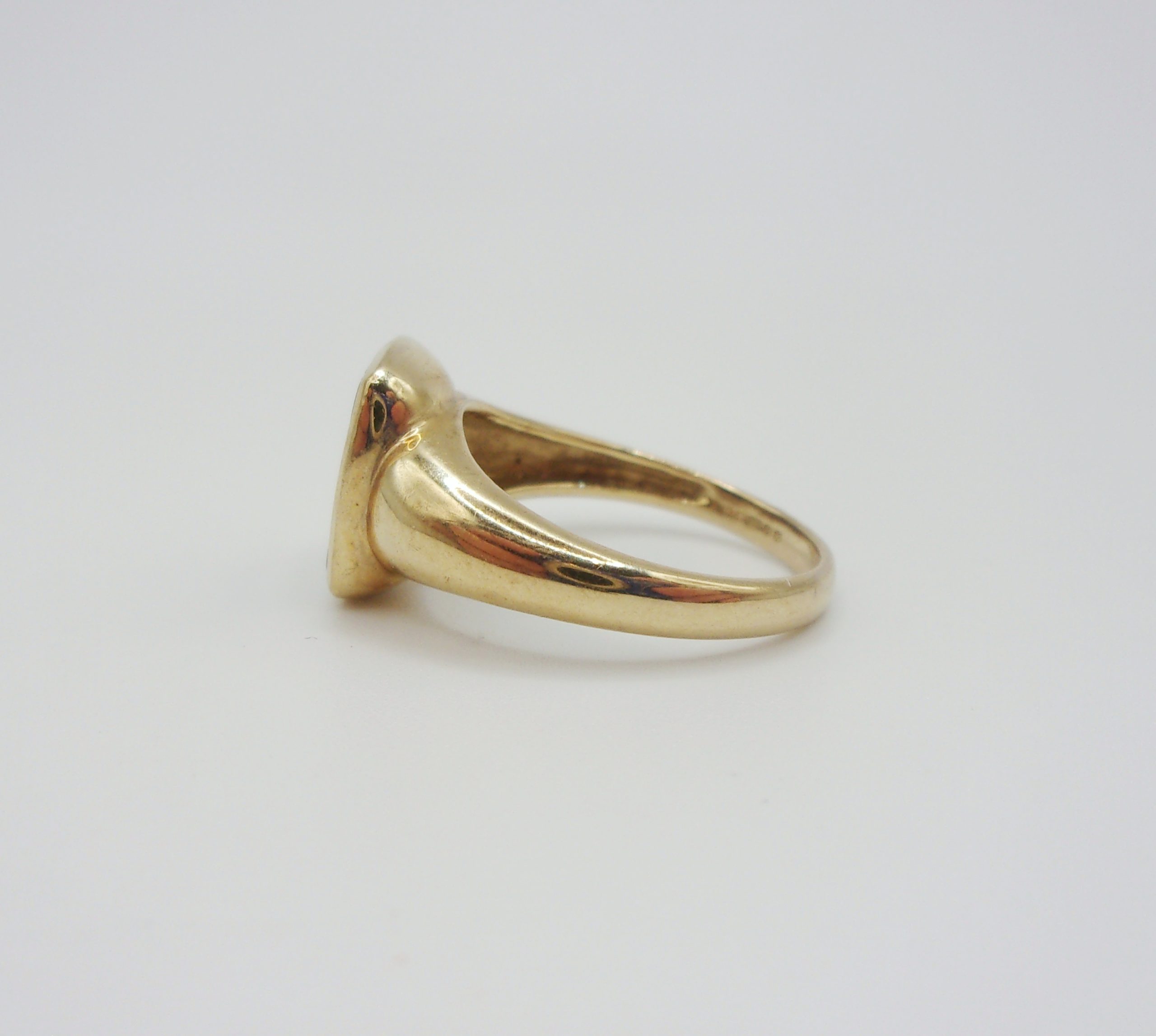 9ct Yellow Gold Opal Ring UK Size M US 6 - Image 4