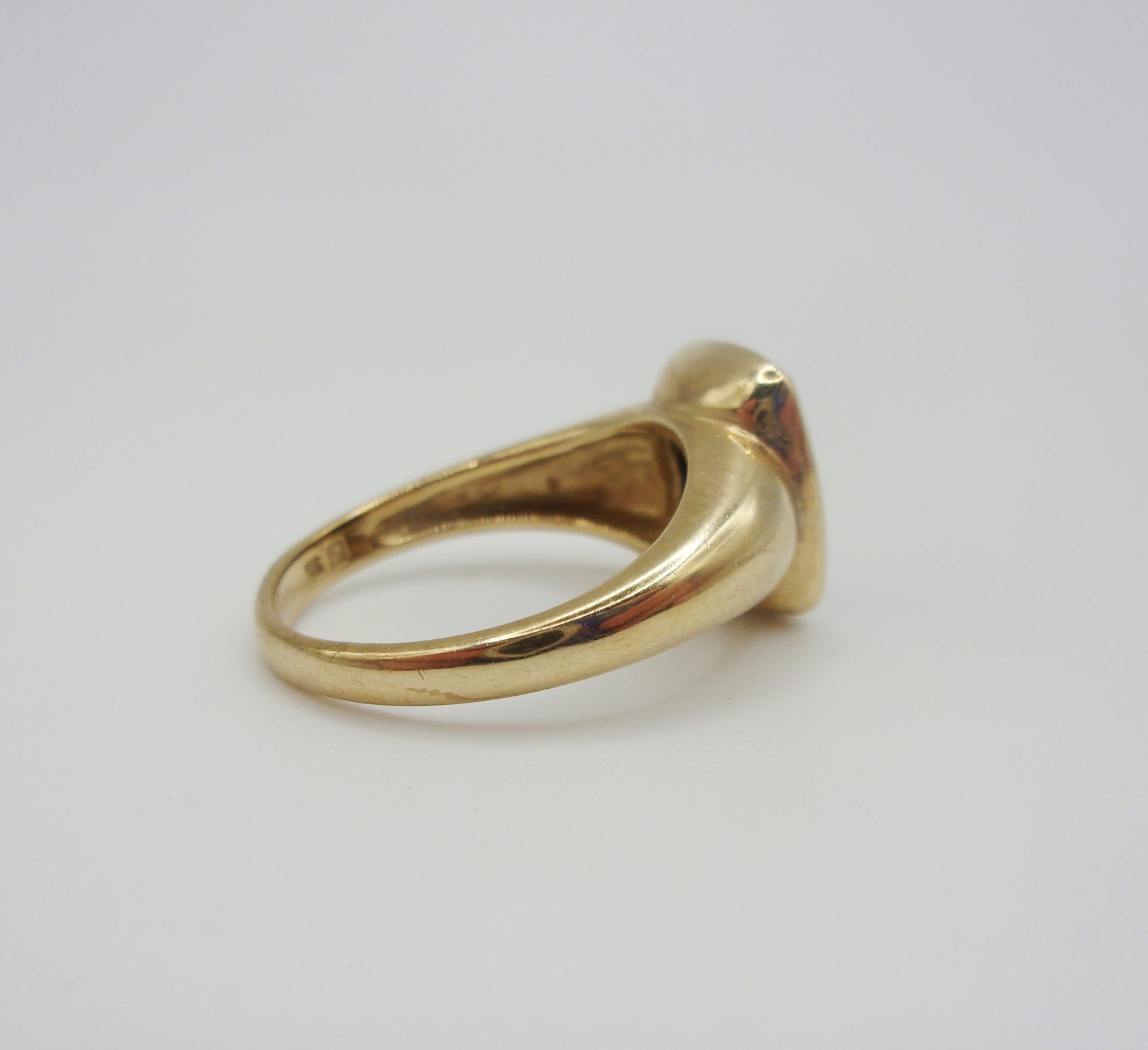 9ct Yellow Gold Opal Ring UK Size M US 6 - Image 5