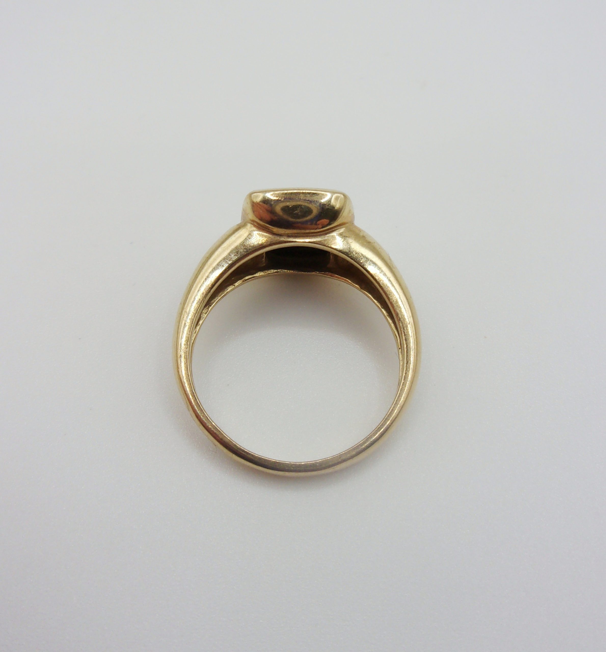 9ct Yellow Gold Opal Ring UK Size M US 6 - Image 7