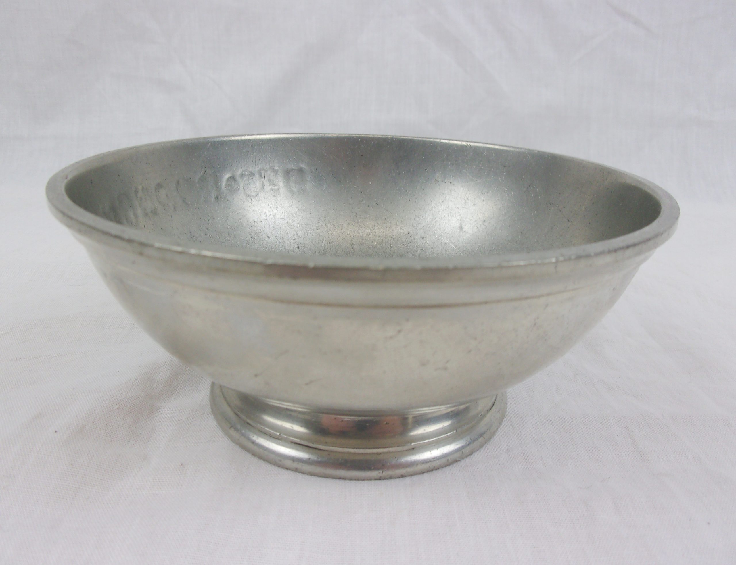 19thC HMS Rodney Pewter Finger Bowl - Image 4