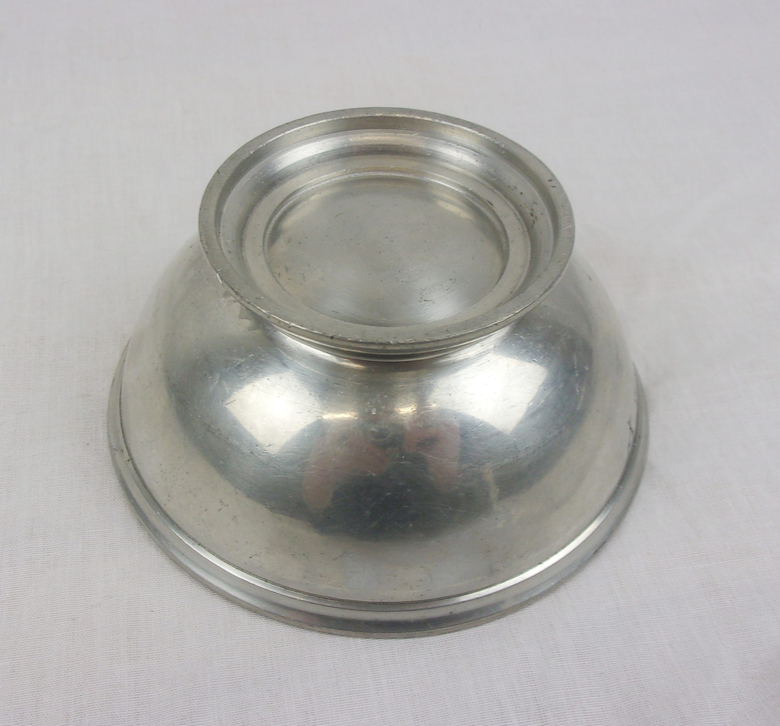 19thC HMS Rodney Pewter Finger Bowl - Image 5