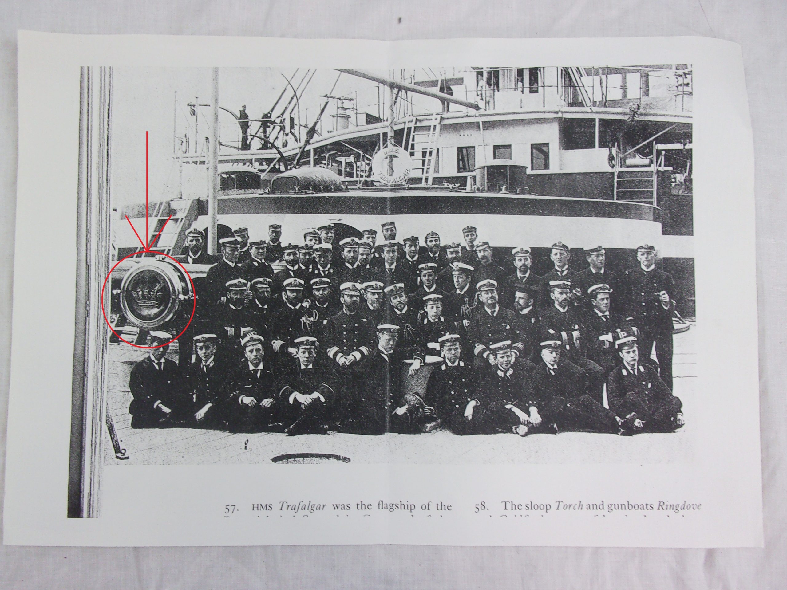 HMS Trafalgar 1890 Battleship Bronze Main Battery Tompion - Image 5