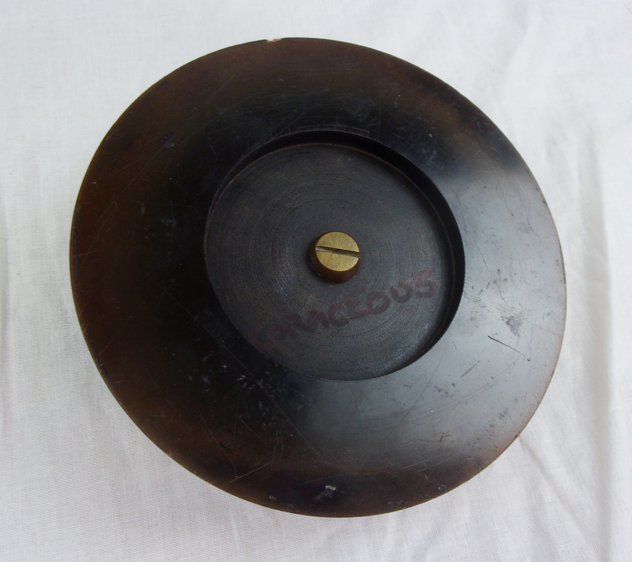 HMS Courageous (50) 1916 Battle-Cruiser Bronze Tompion On Bakelite - Image 3