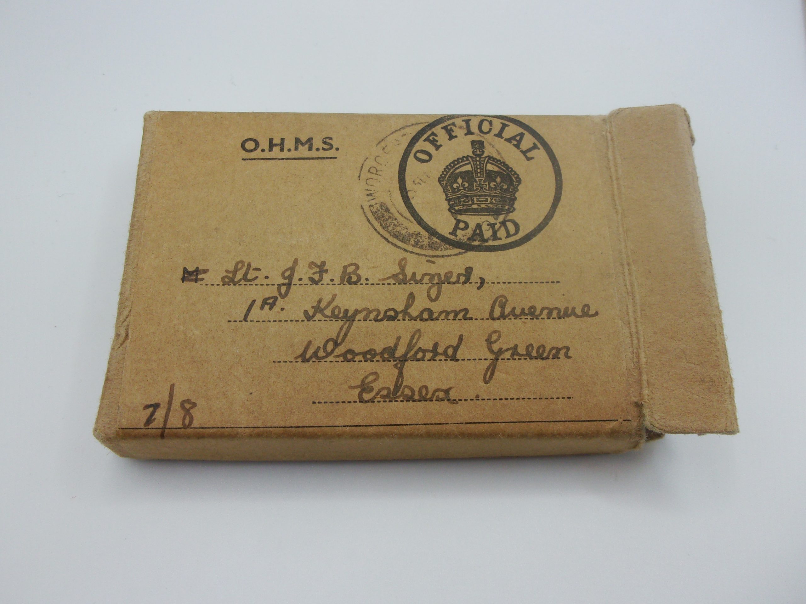 WW2 Medal Pair With Dispatch Box - Image 2