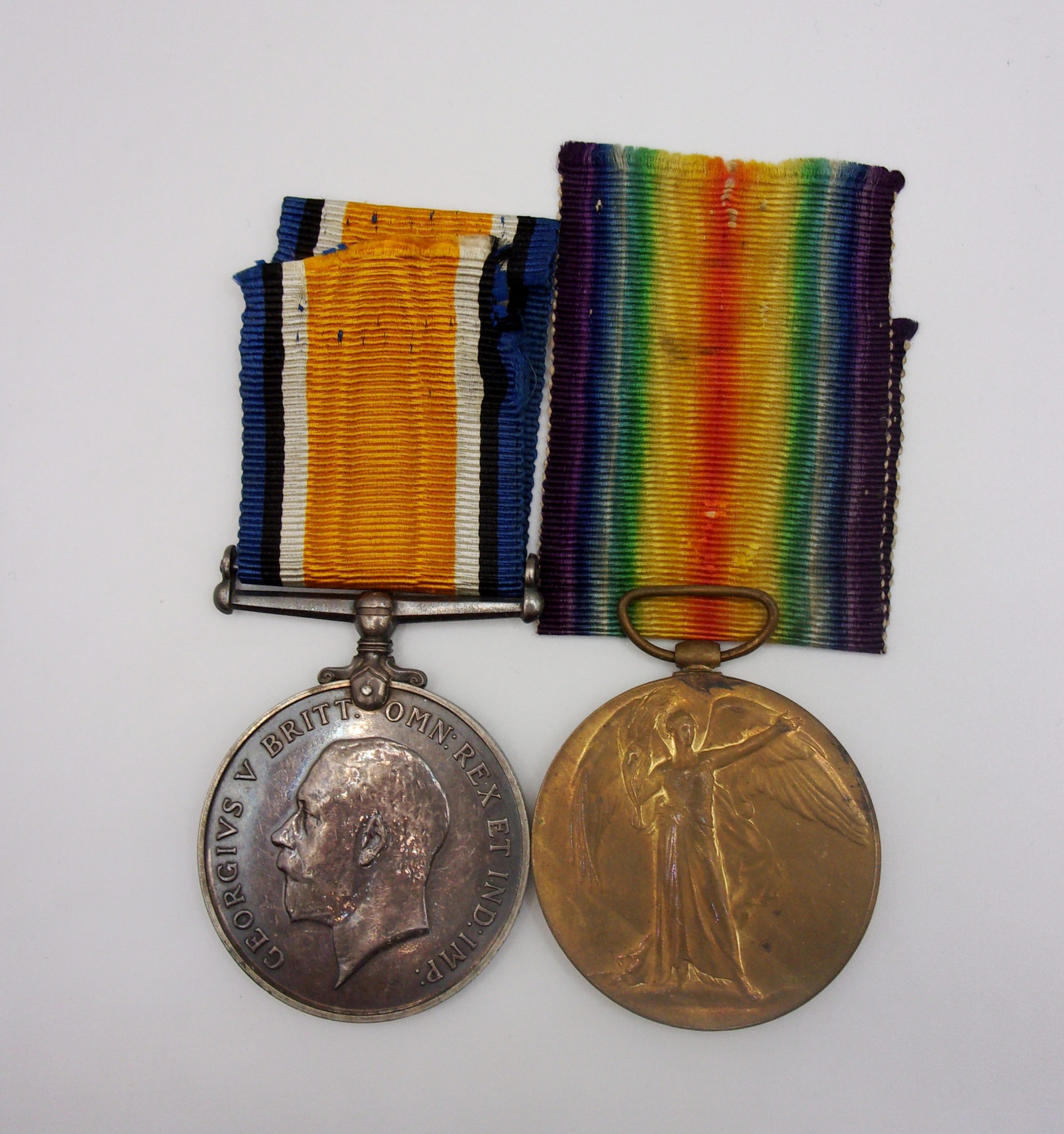 WW1 Medal Pair 281547 3 A.M F. Duwell RAF