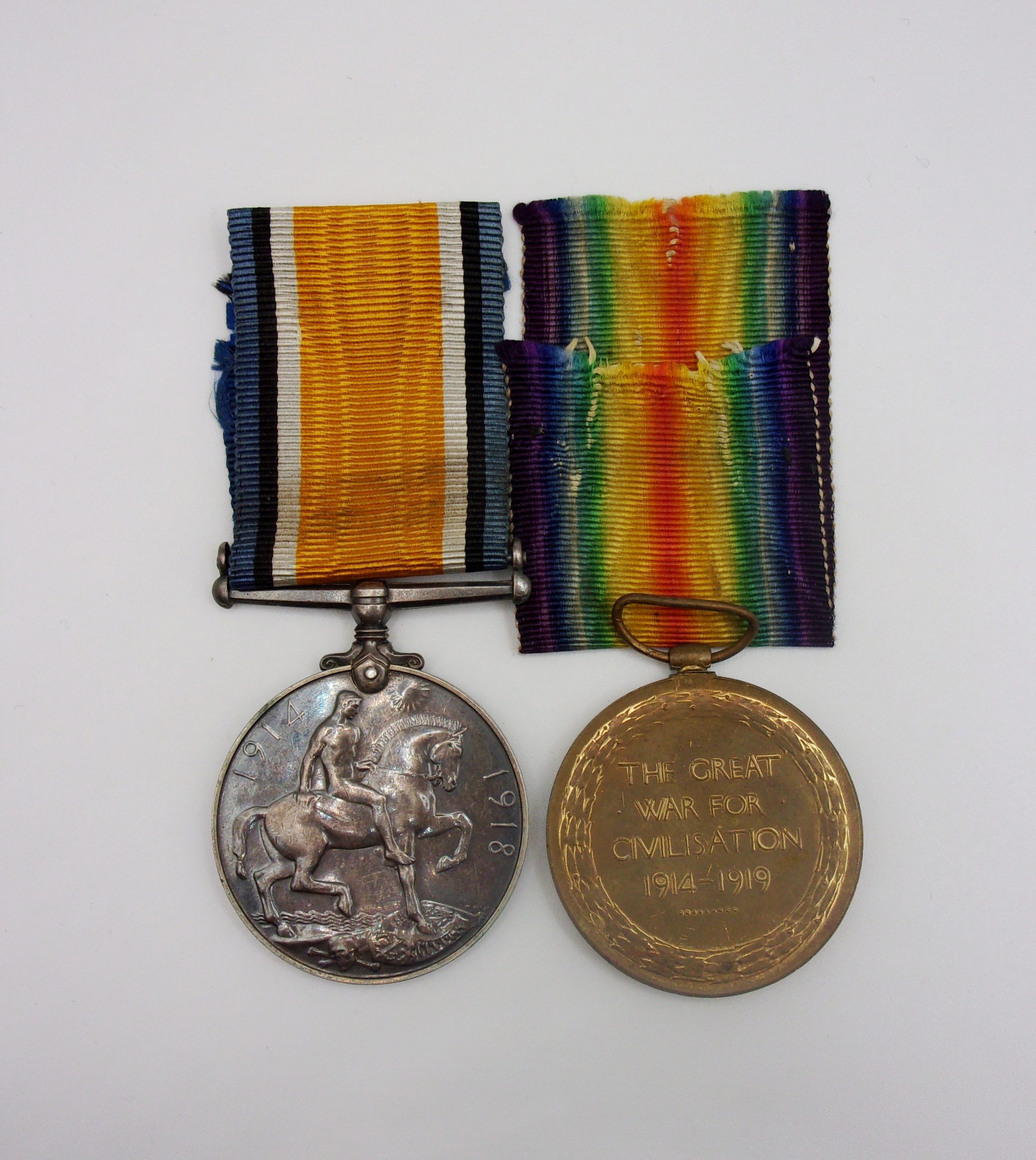 WW1 Medal Pair 281547 3 A.M F. Duwell RAF - Image 2
