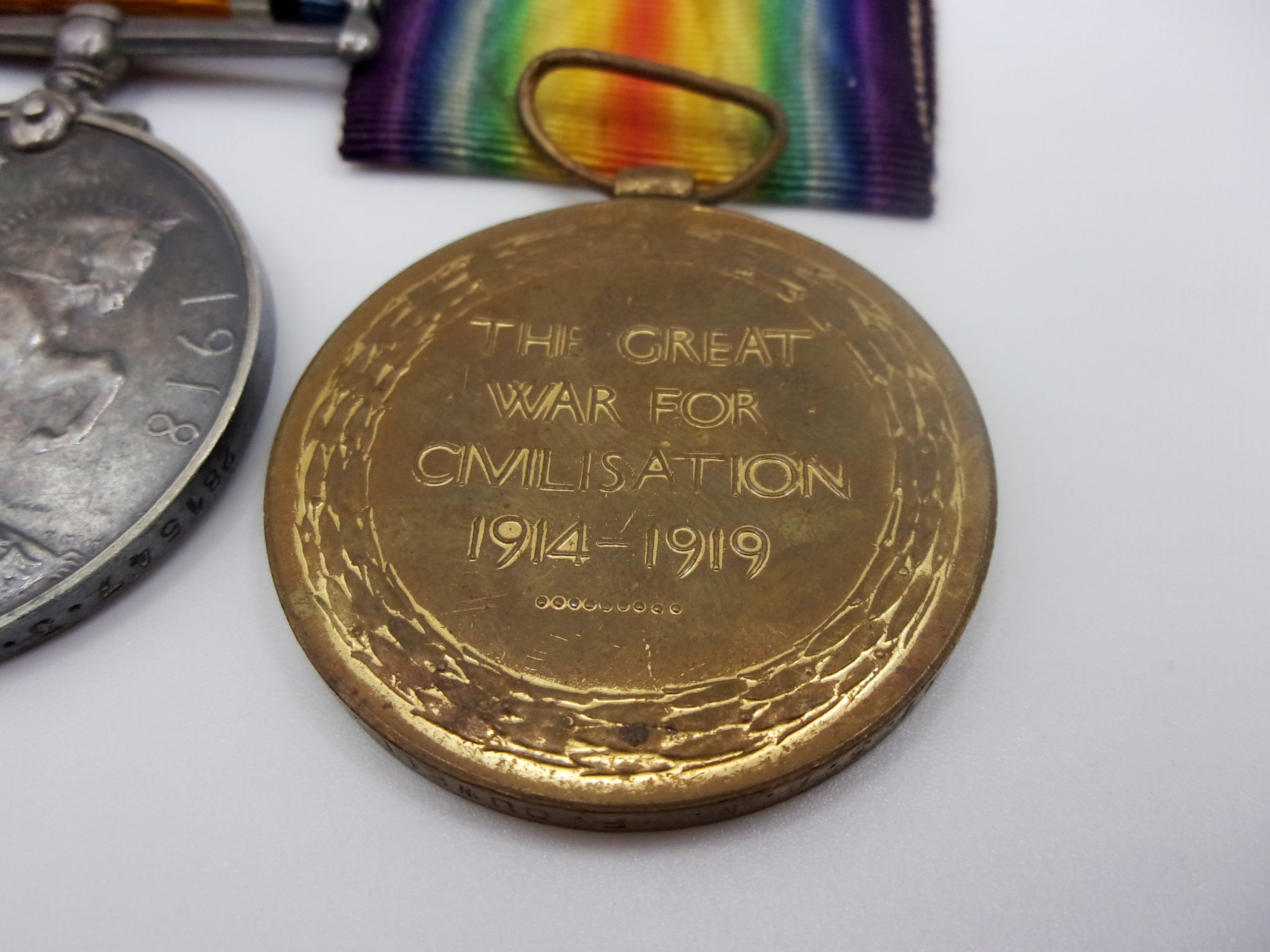 WW1 Medal Pair 281547 3 A.M F. Duwell RAF - Image 3
