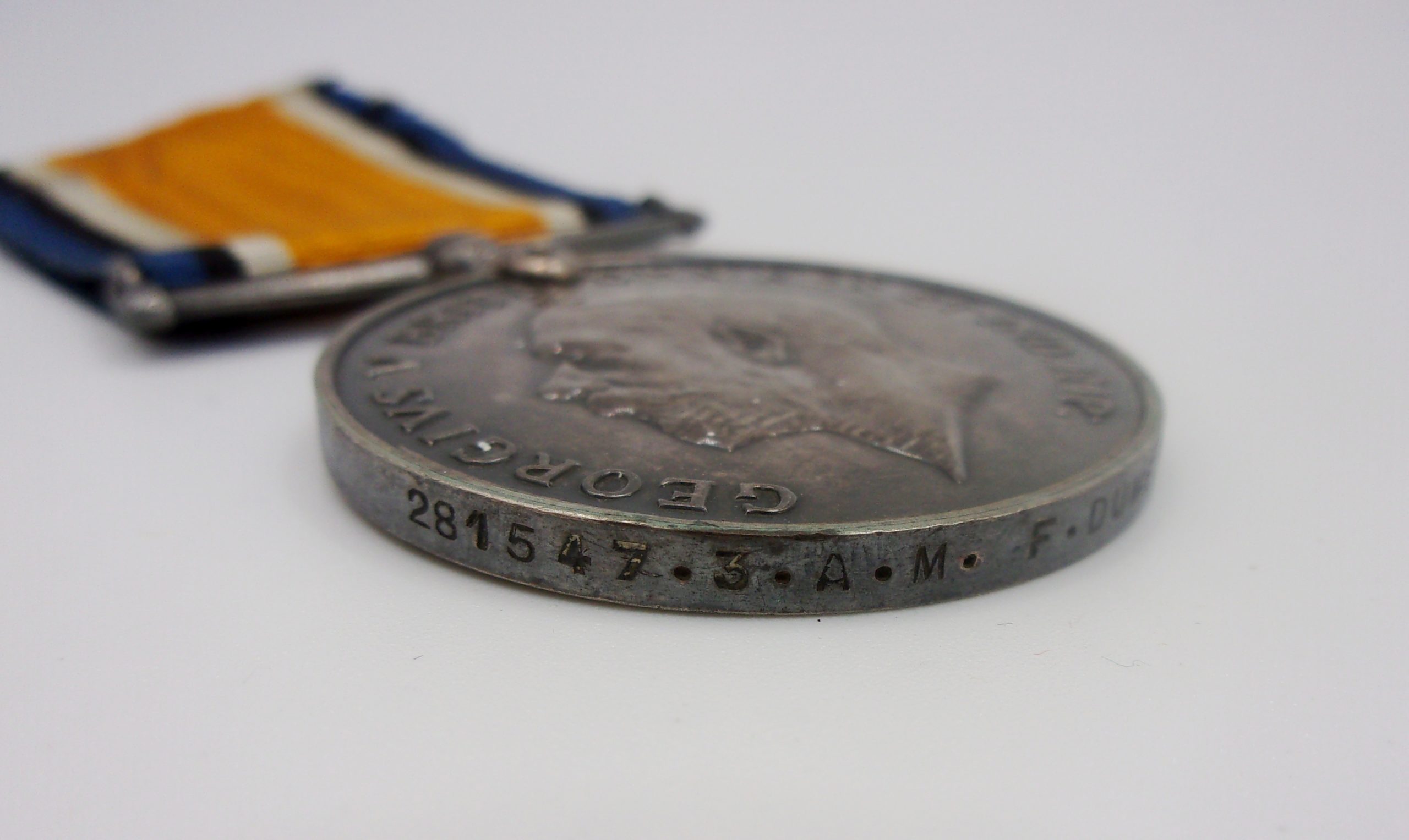 WW1 Medal Pair 281547 3 A.M F. Duwell RAF - Image 5