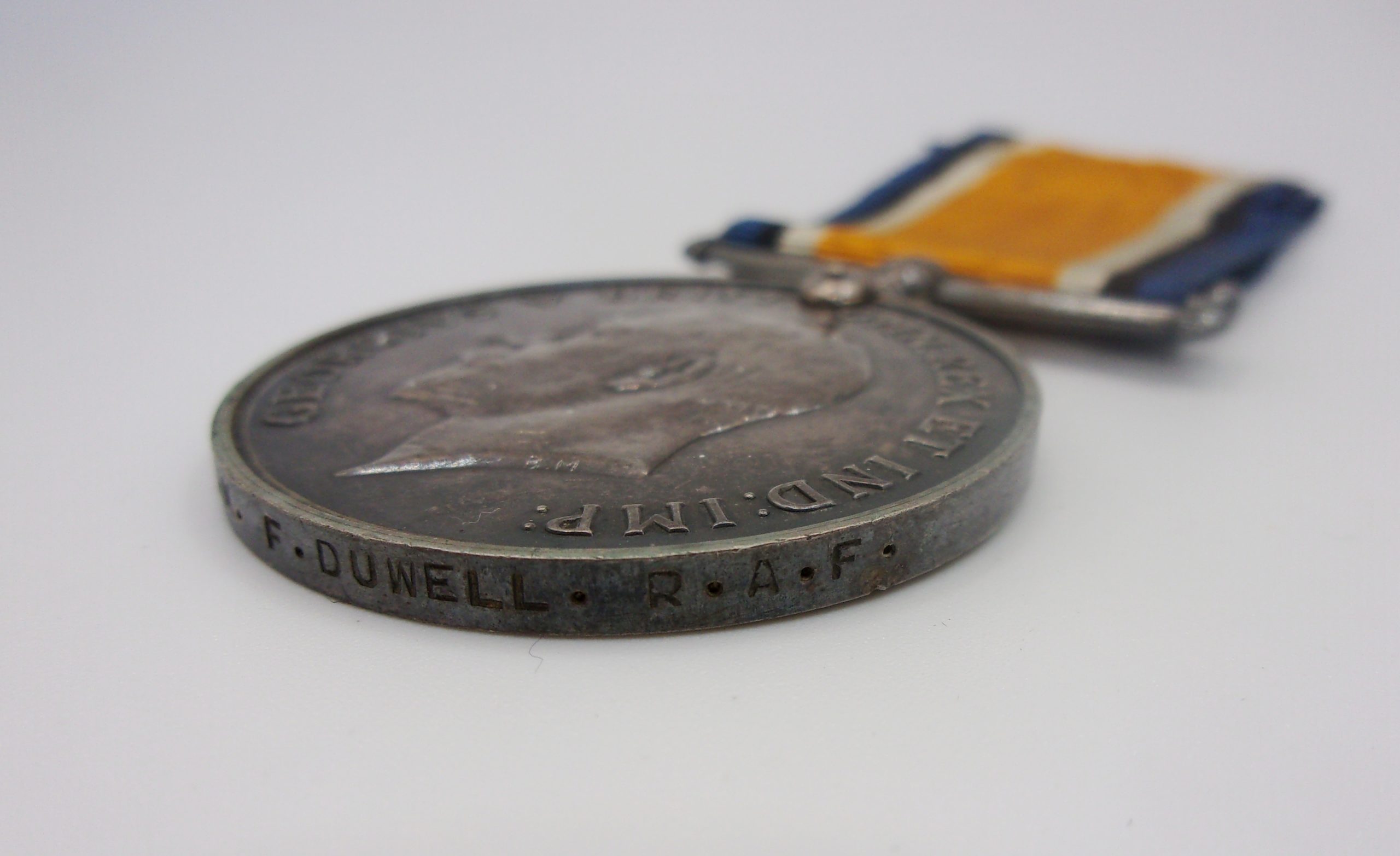 WW1 Medal Pair 281547 3 A.M F. Duwell RAF - Image 6