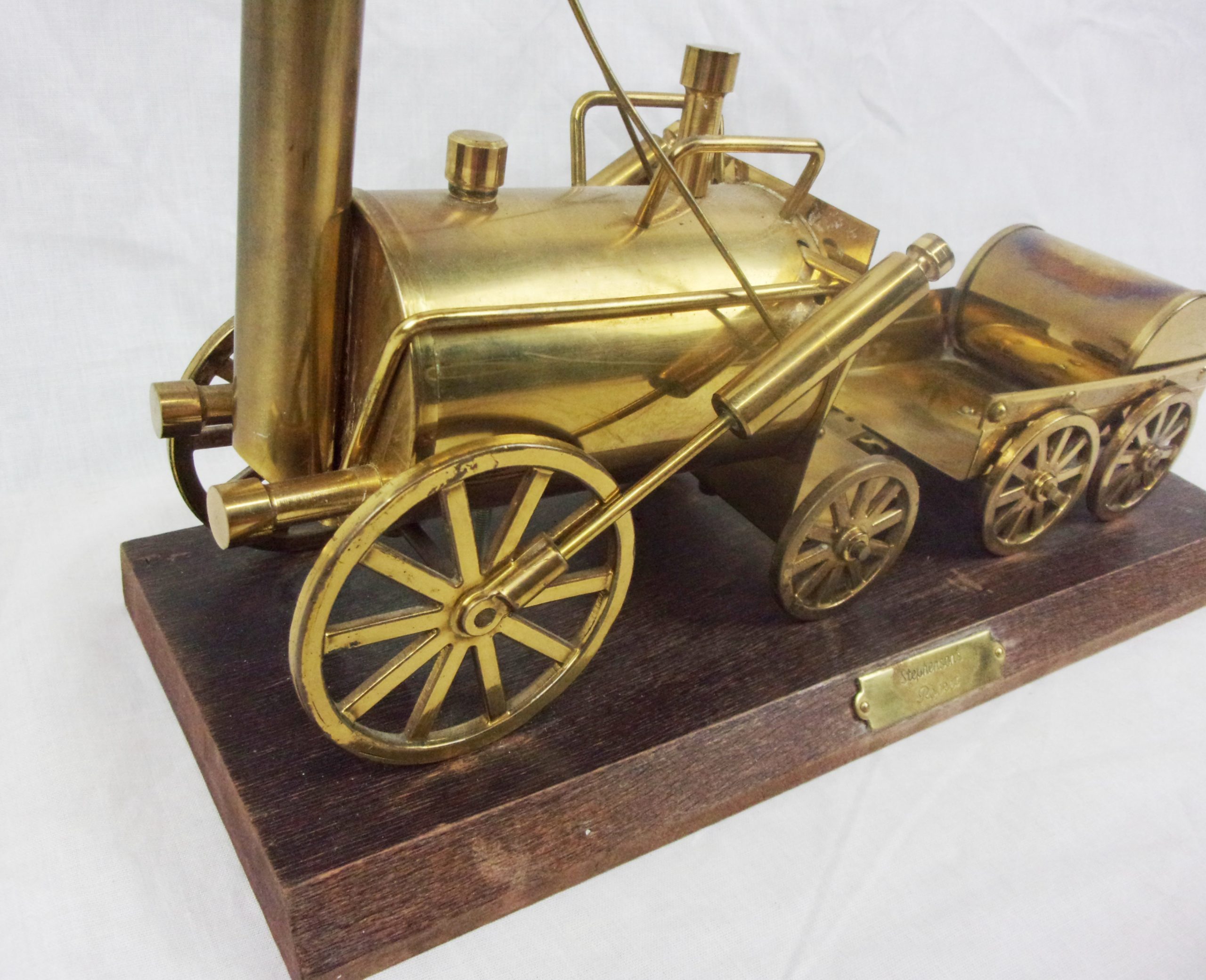 c1970's Brass Model Of Stephenson's Rocket Steam Locomotive - Image 2