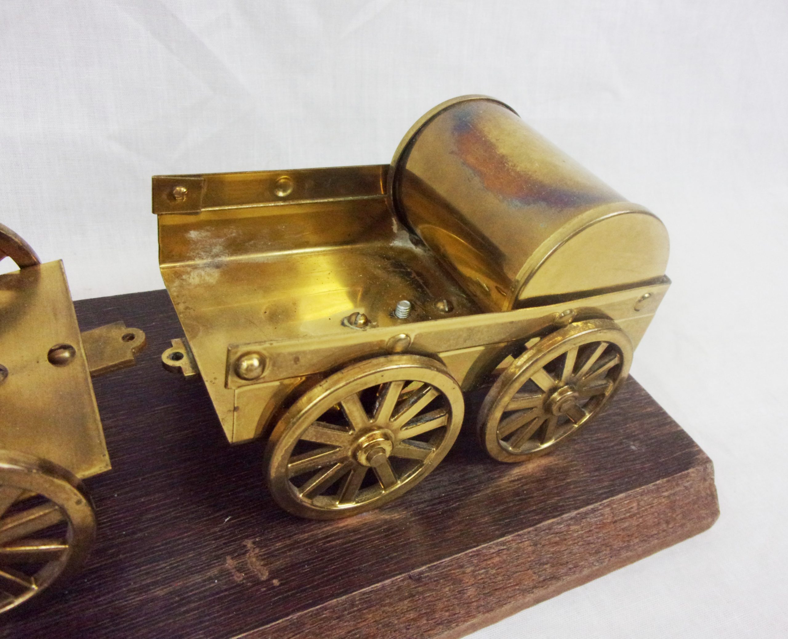 c1970's Brass Model Of Stephenson's Rocket Steam Locomotive - Image 3