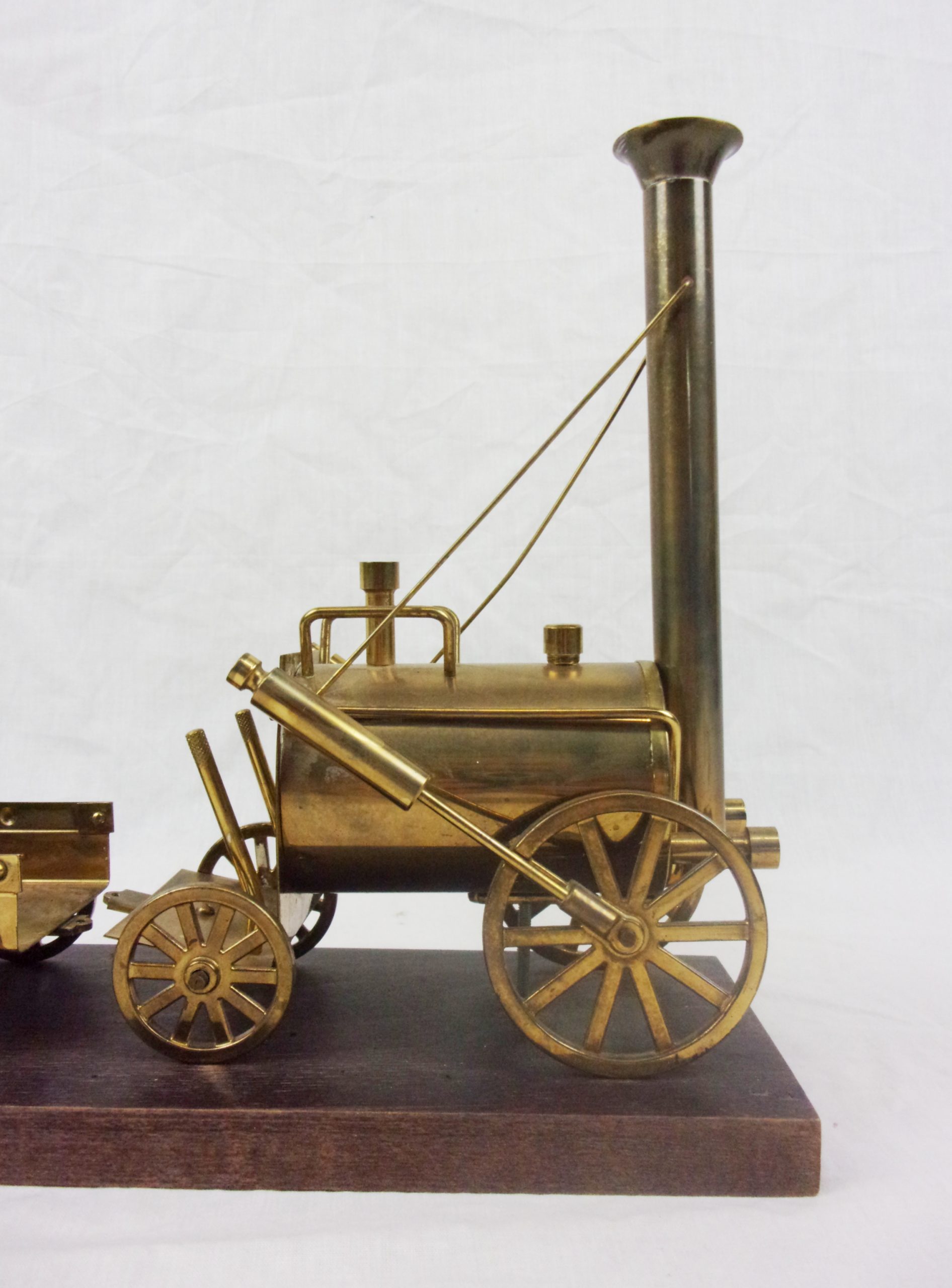 c1970's Brass Model Of Stephenson's Rocket Steam Locomotive - Image 5