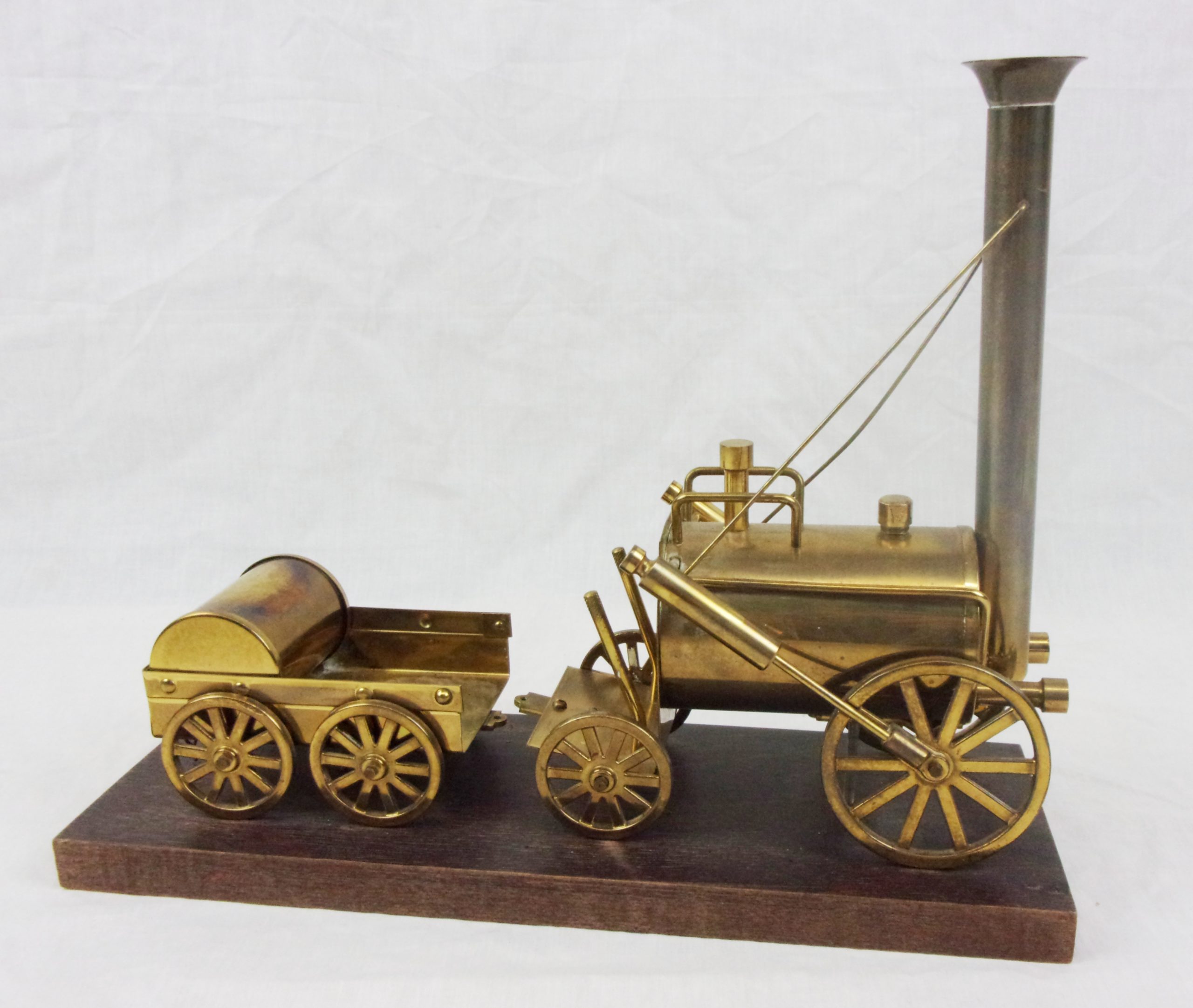 c1970's Brass Model Of Stephenson's Rocket Steam Locomotive - Image 6
