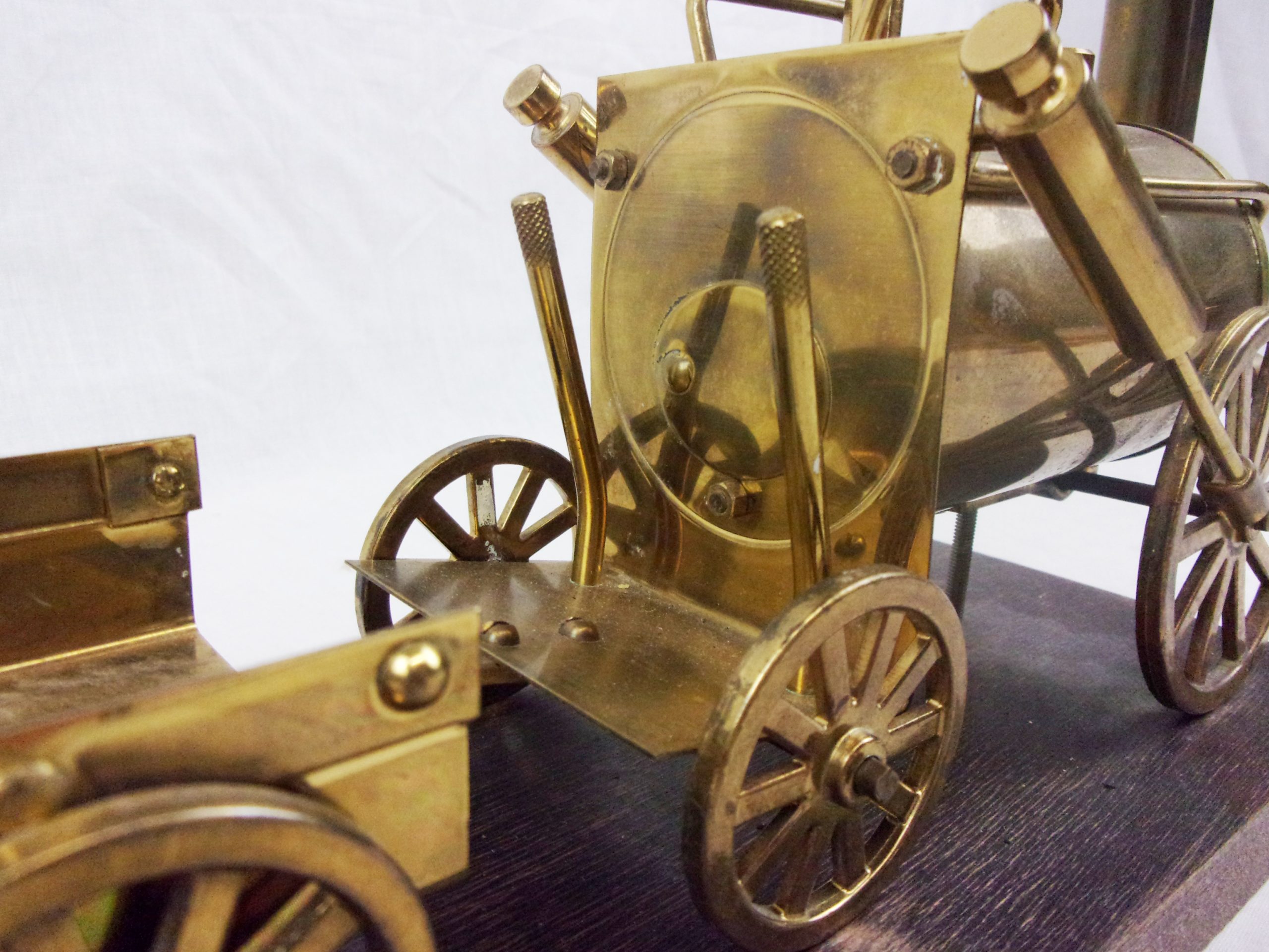 c1970's Brass Model Of Stephenson's Rocket Steam Locomotive - Image 7