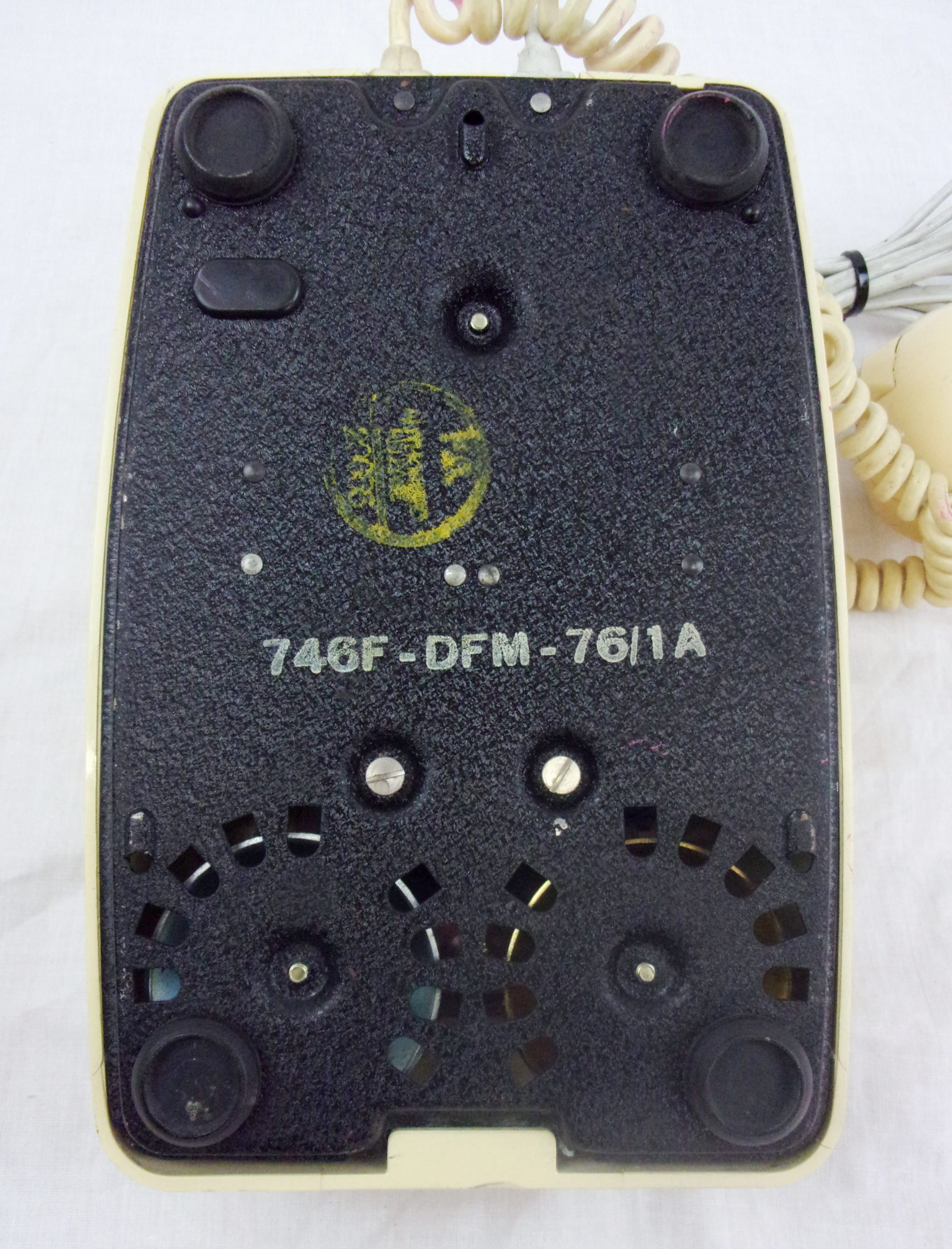 c1976 Cream Plastic GPO 746F DFM 76/1A Rotary Telephone - Image 8