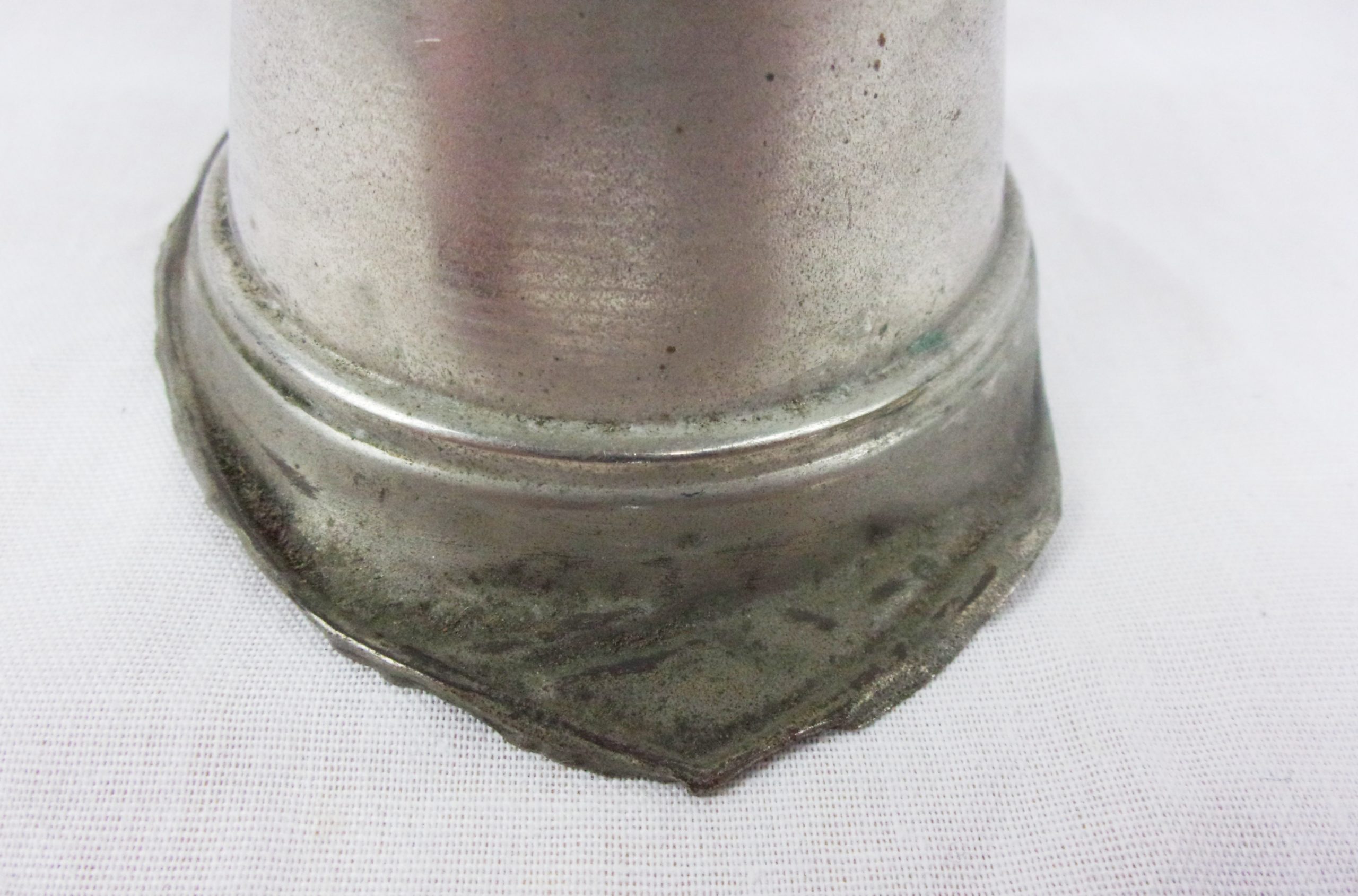 Early 20thC Brass Miniature Firemans Helmet Inkwell - Image 3