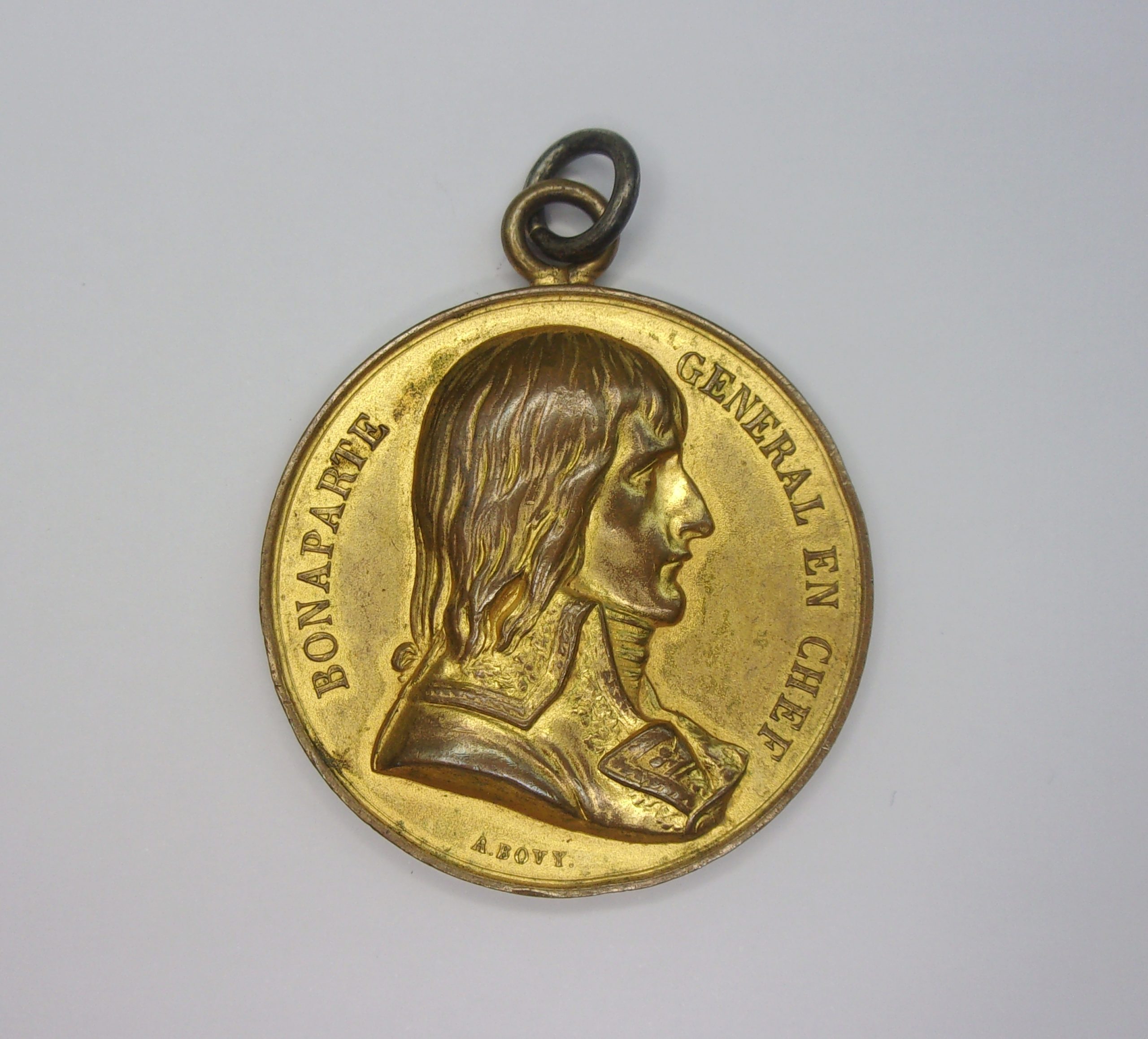 1840’s Gilt Bronze Napoleon In Egypt Medal By Jean François Antoine Bovy - Image 2