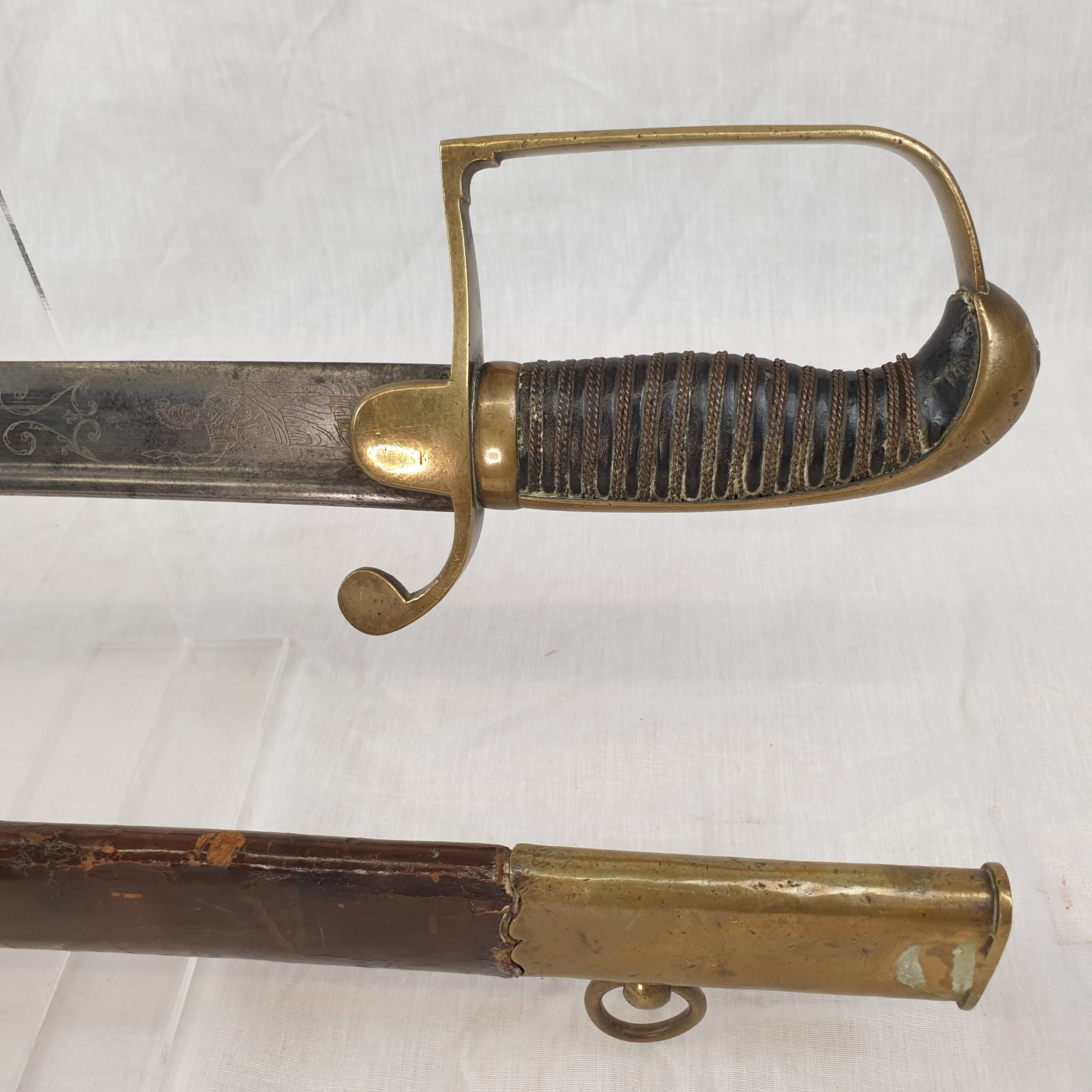 Napoleonic Period Bavarian Hussar Sabre and Scabbard - Image 14