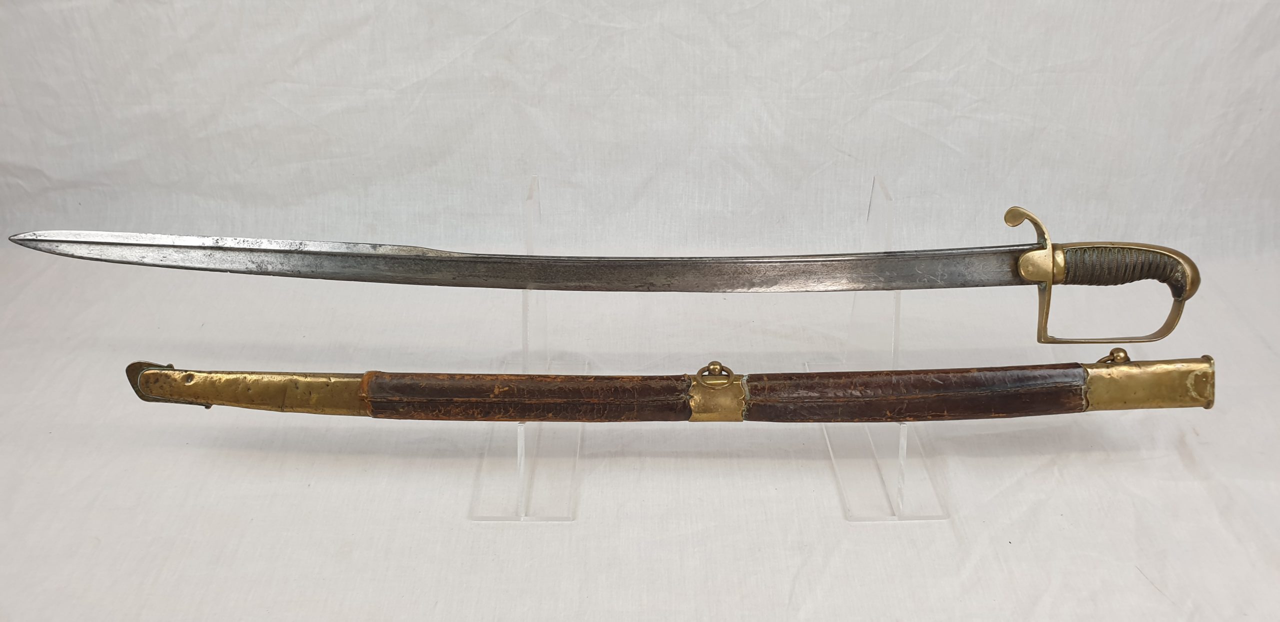 Napoleonic Period Bavarian Hussar Sabre and Scabbard - Image 5
