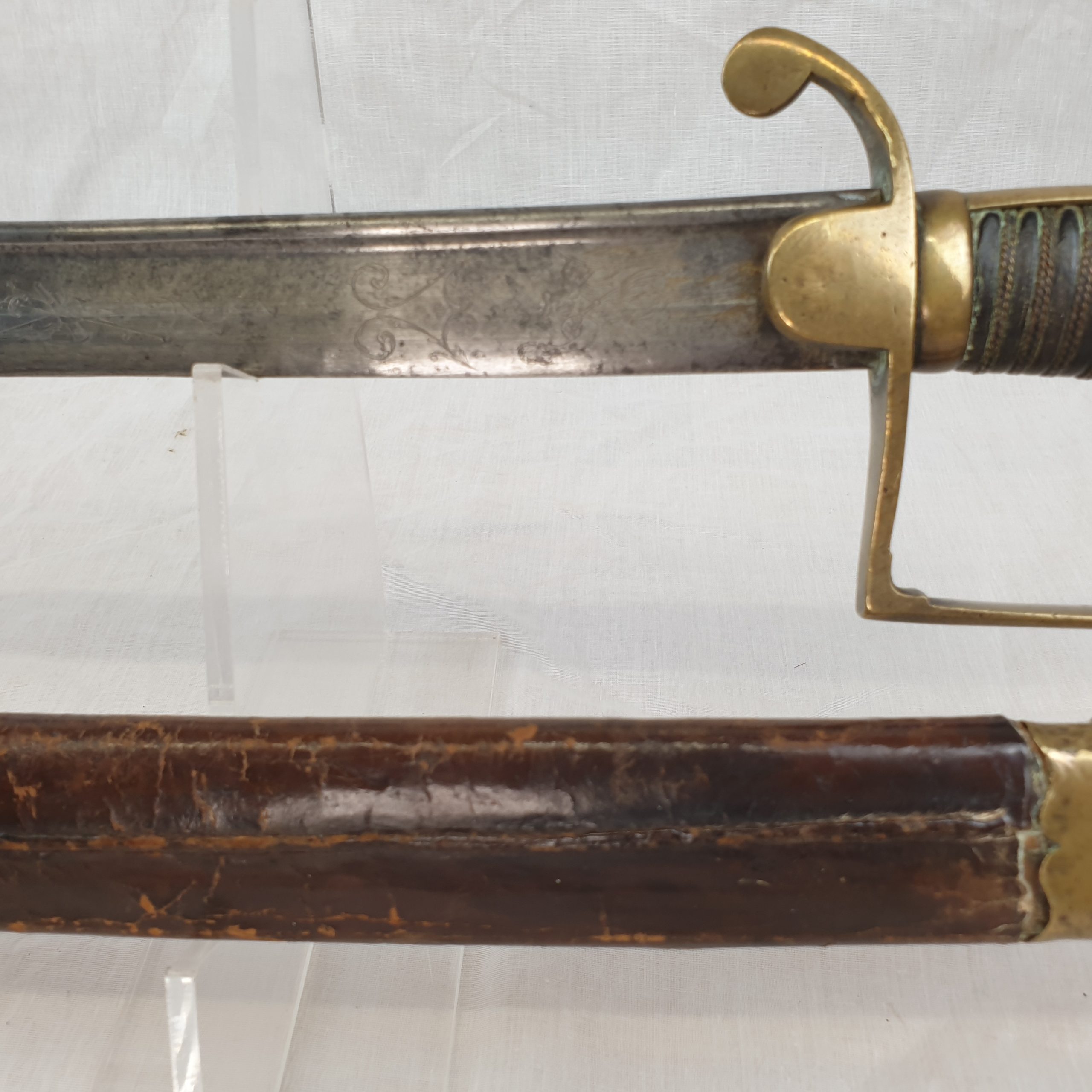 Napoleonic Period Bavarian Hussar Sabre and Scabbard - Image 8
