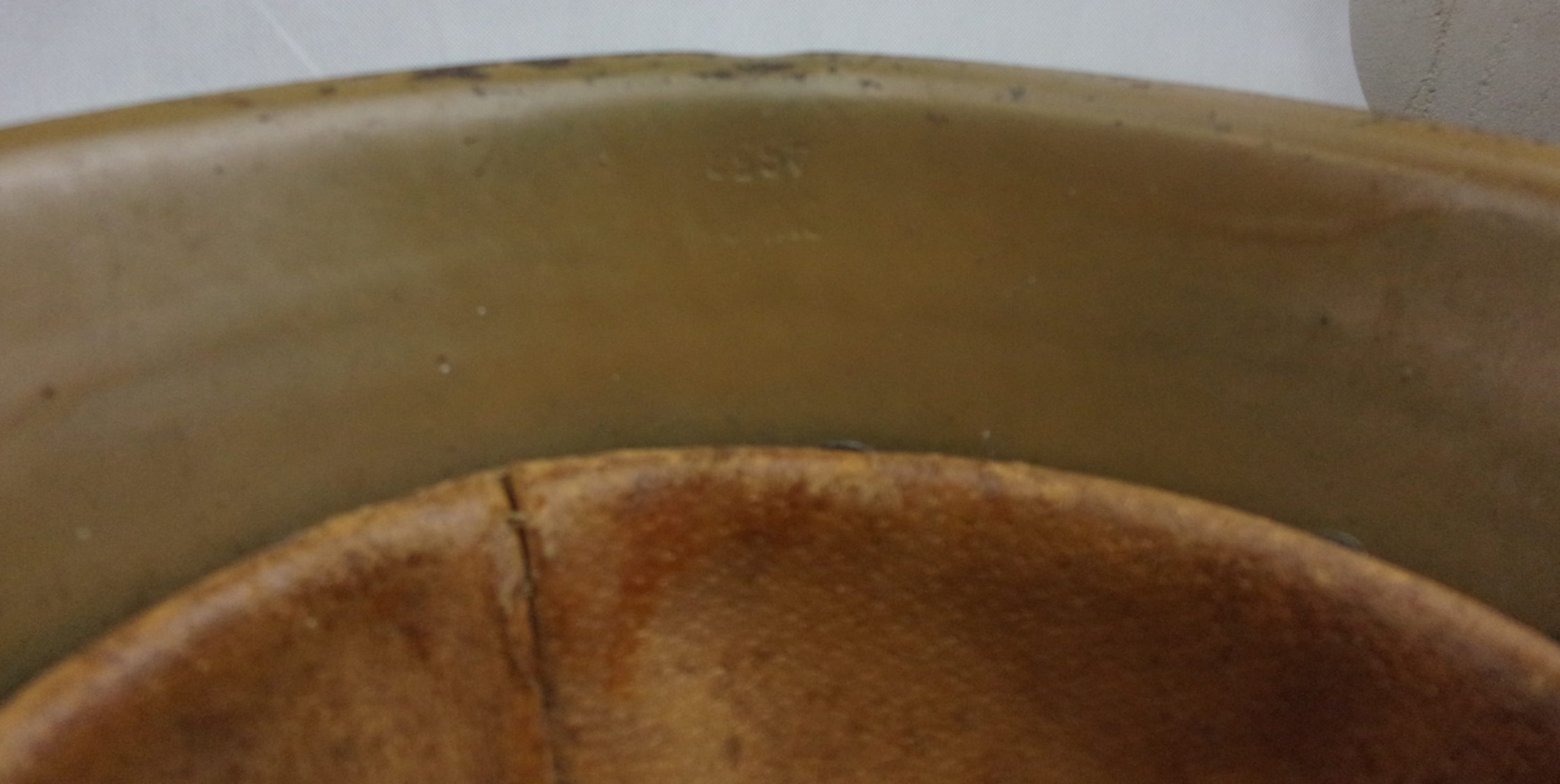 Original Early Afrika Korp M42 Helmet With Liner And Strap - Image 14