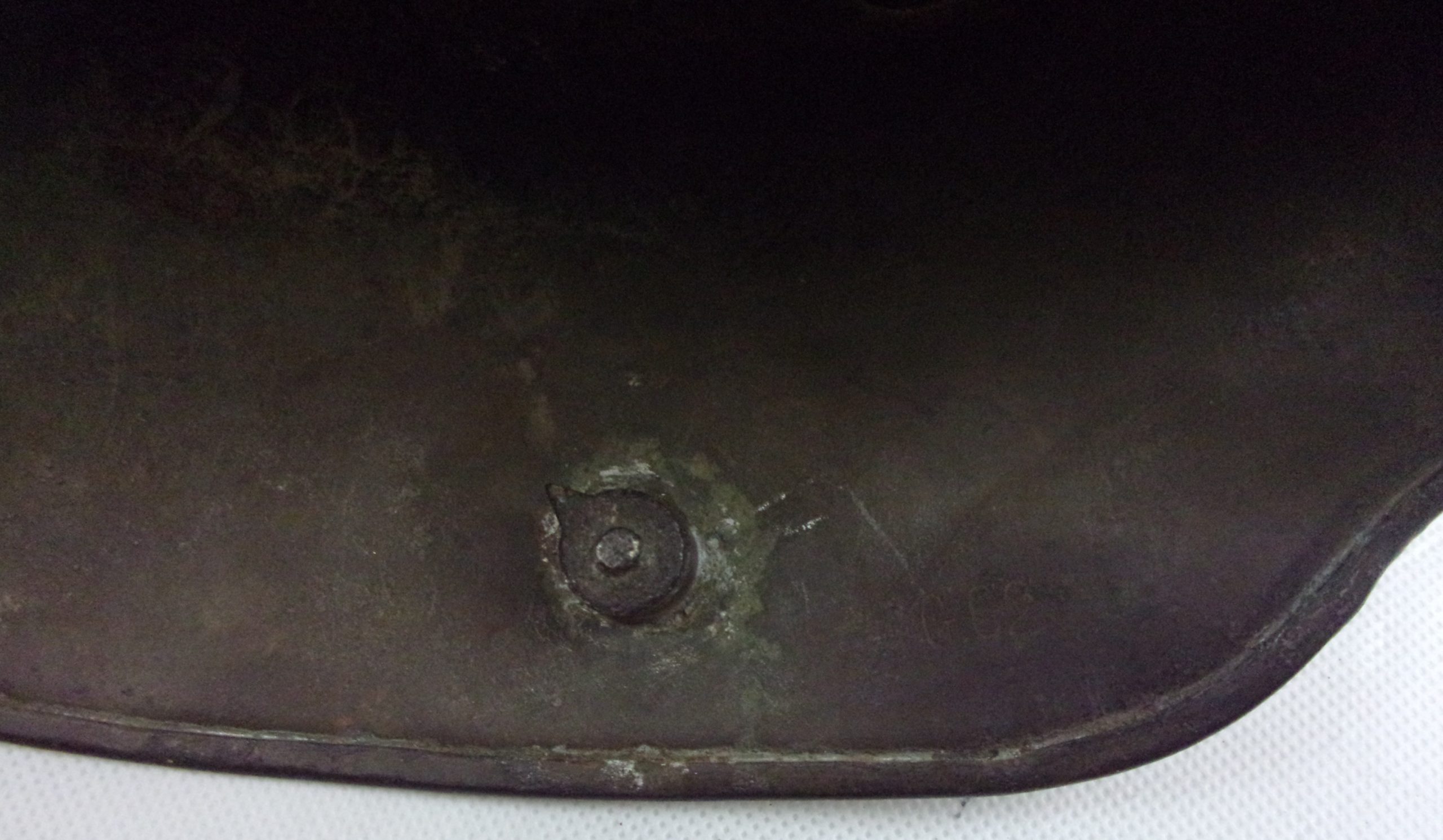 Original WW1 Helmet Shell From Ypres With A Hessian Cover - Image 11