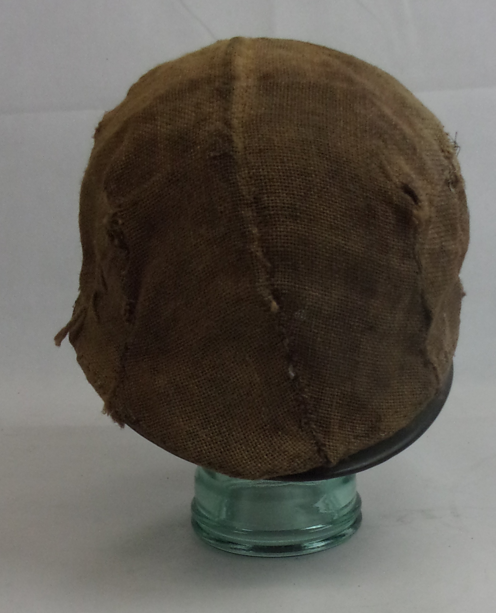Original WW1 Helmet Shell From Ypres With A Hessian Cover - Image 2