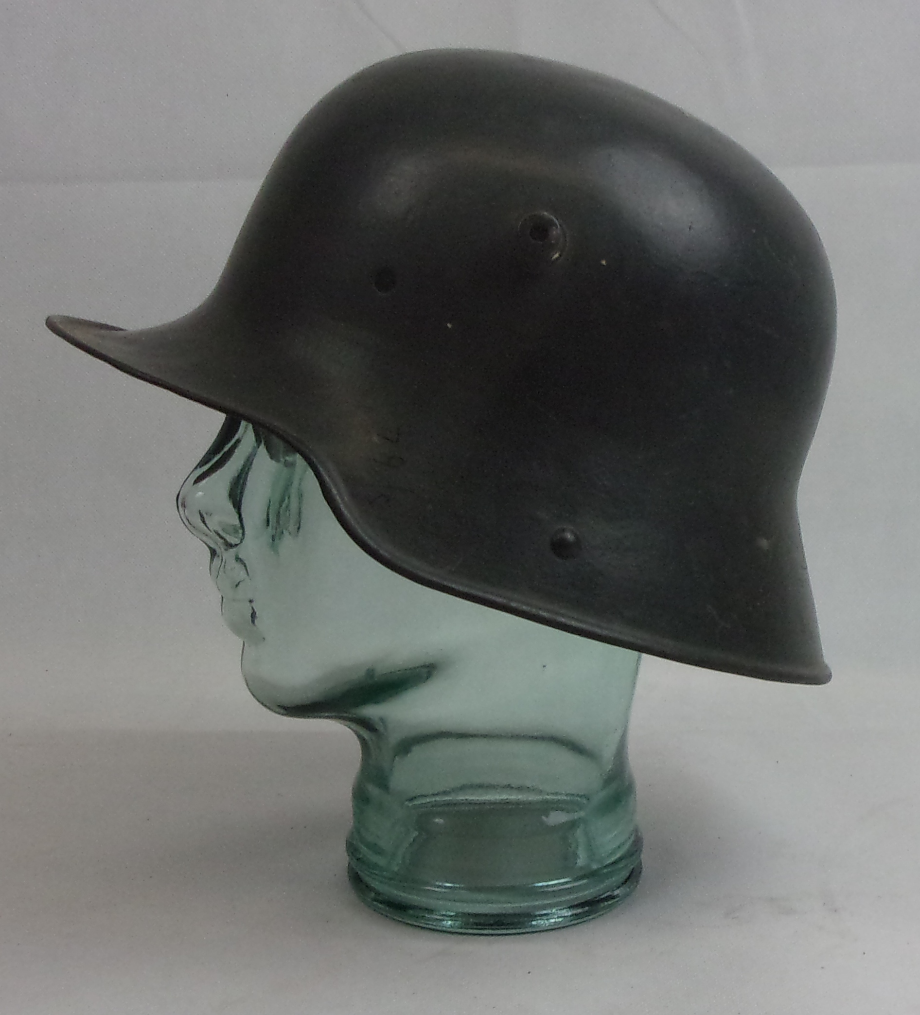 Original WW1 Helmet Shell From Ypres With A Hessian Cover - Image 7