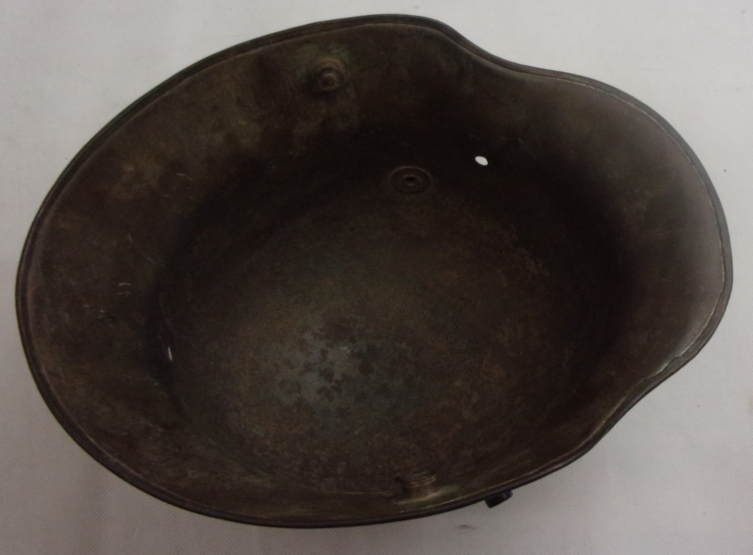 Original WW1 Helmet Shell From Ypres With A Hessian Cover - Image 8