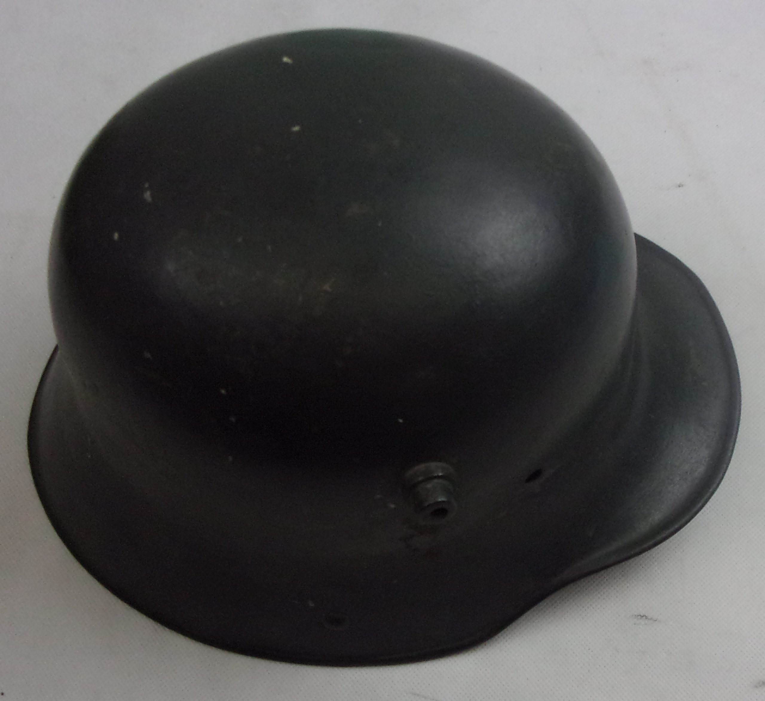Original WW1 Helmet Shell From Ypres With A Hessian Cover - Image 9